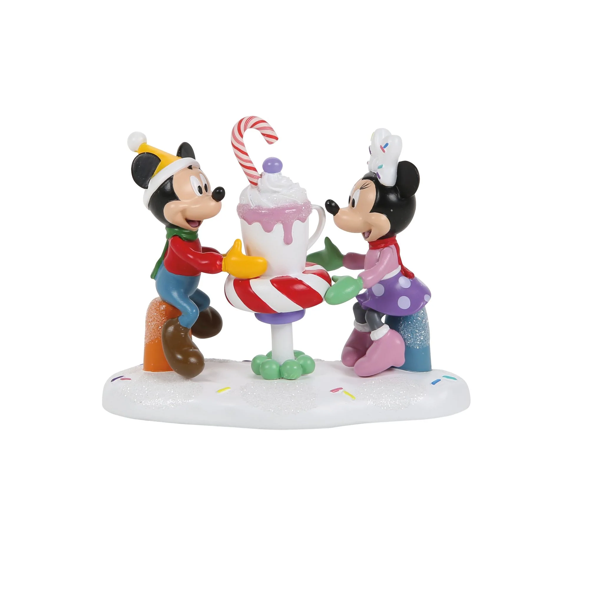 A Cocoa With A Cutie! (Mickey & Minnie Figurine) - Disney Village by D56 - Image 2