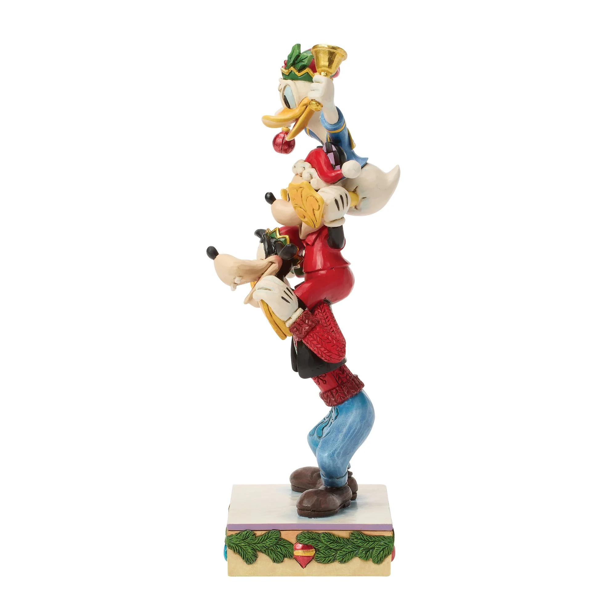 A Holiday Pile Up (Mickey, Donald and Goofy Stacked Figurine) - Image 4