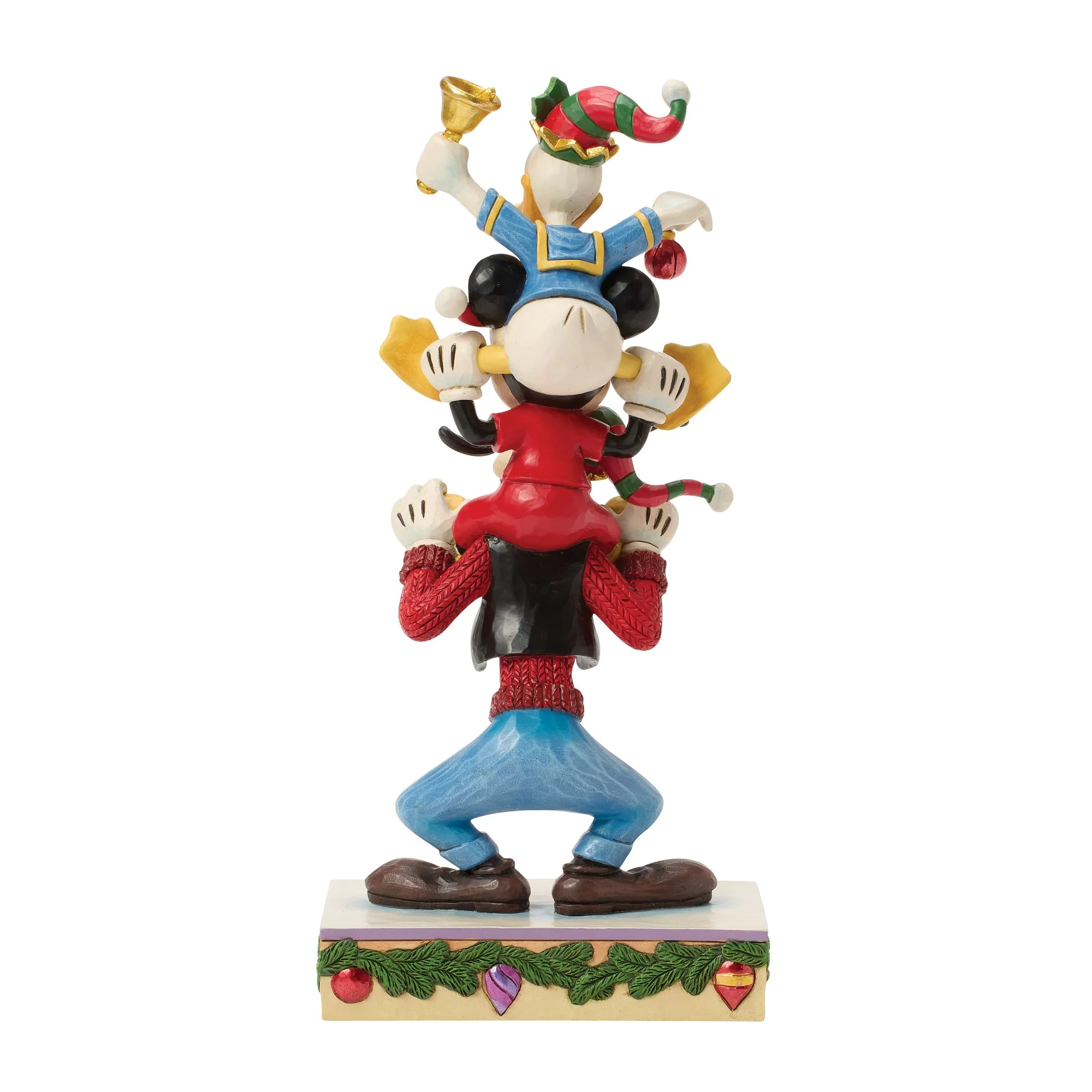 A Holiday Pile Up (Mickey, Donald and Goofy Stacked Figurine) - Image 5