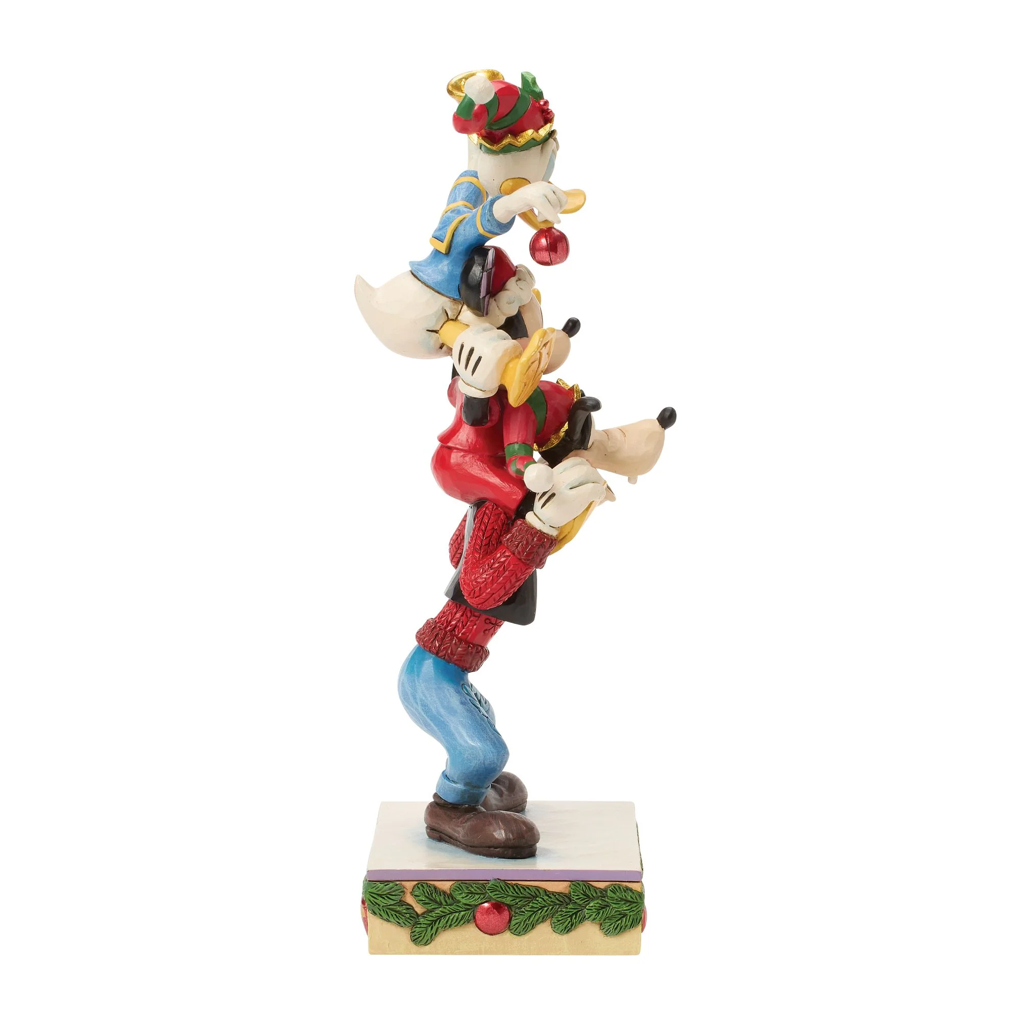 A Holiday Pile Up (Mickey, Donald and Goofy Stacked Figurine) - Image 6