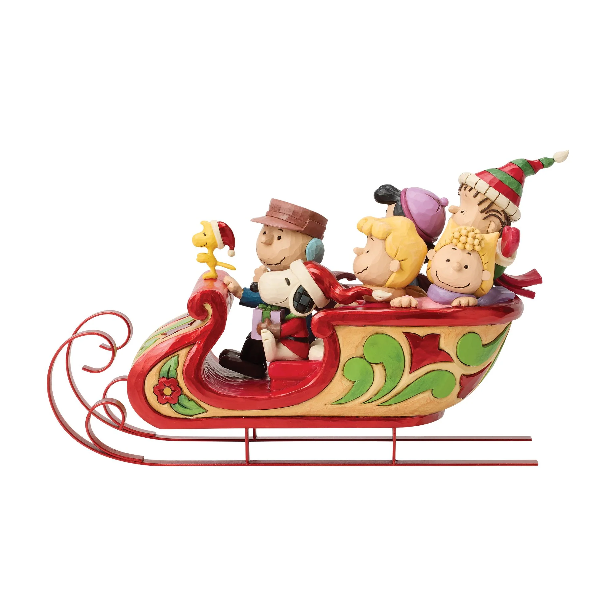 A Sleigh Ride to Remember (Snoopy and Friends in Sleigh Figurine) - Image 2