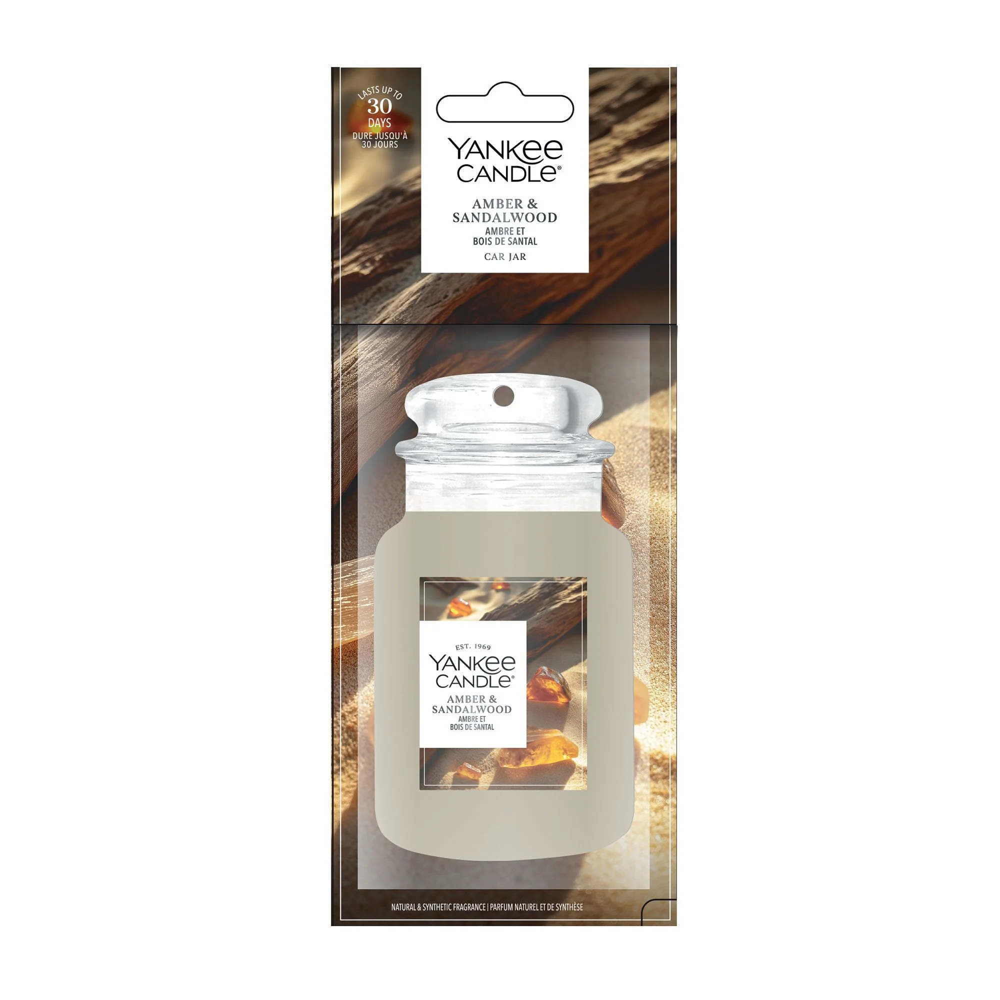 Amber & Sandalwood Car Jar by Yankee Candle