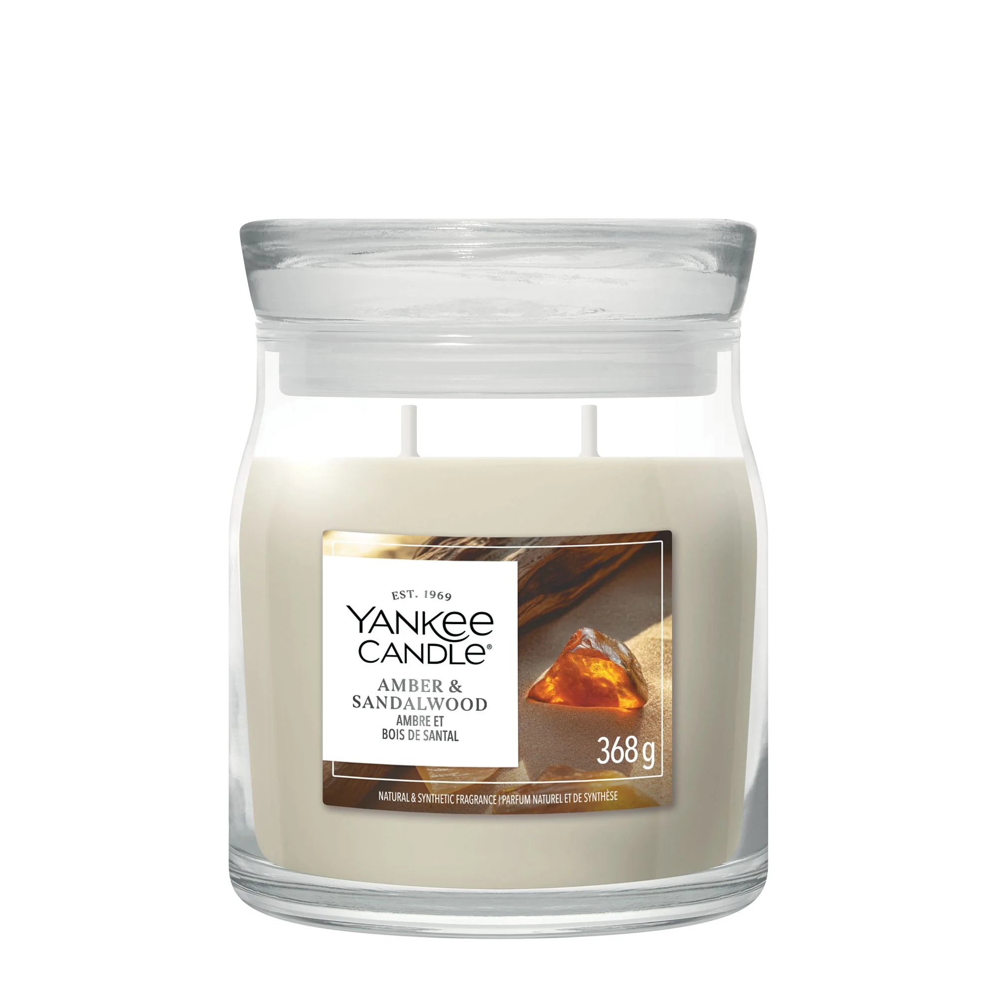 Amber & Sandalwood Signature Medium Jar by Yankee Candle