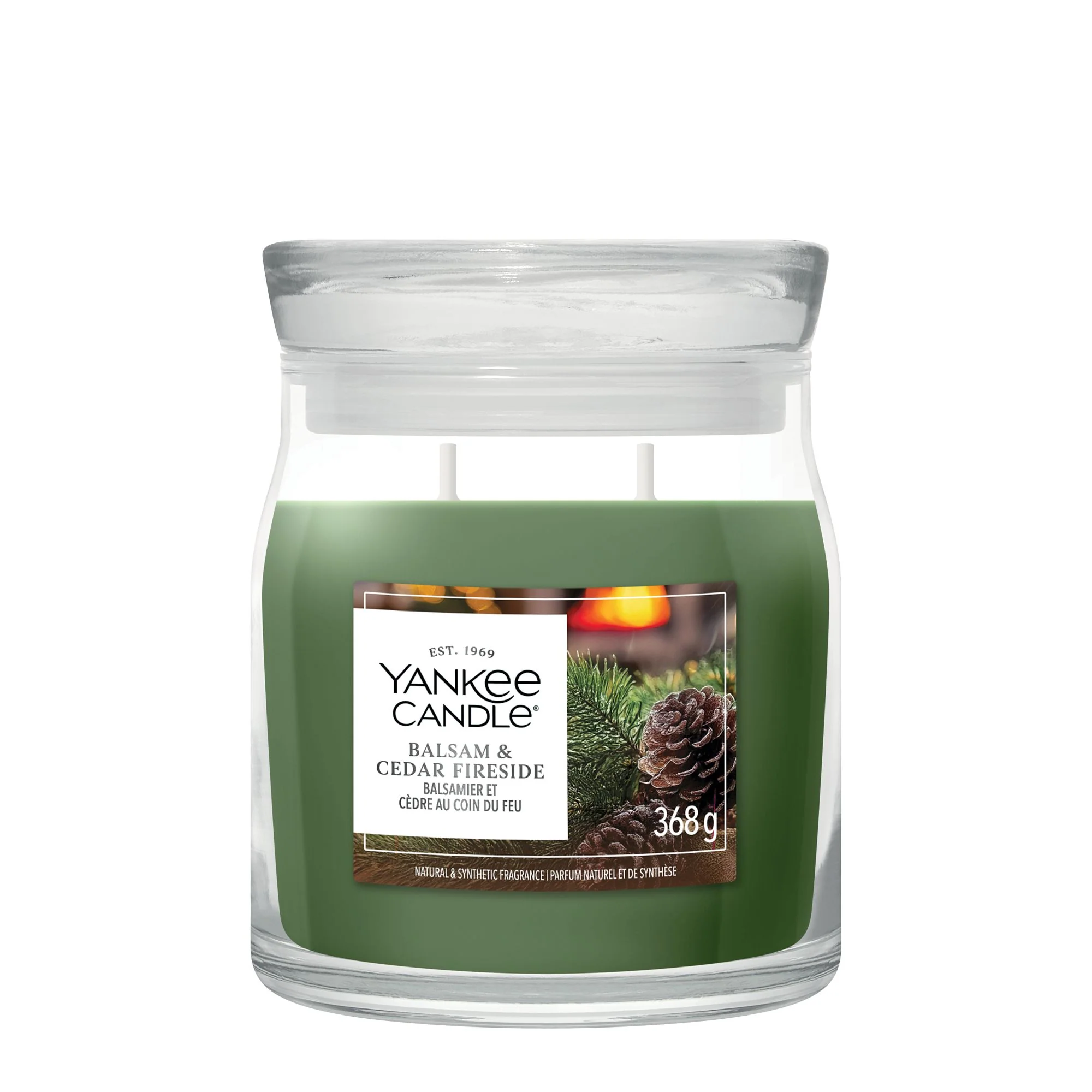 Balsam & Cedar Fireside Signature Medium Jar by Yankee Candl