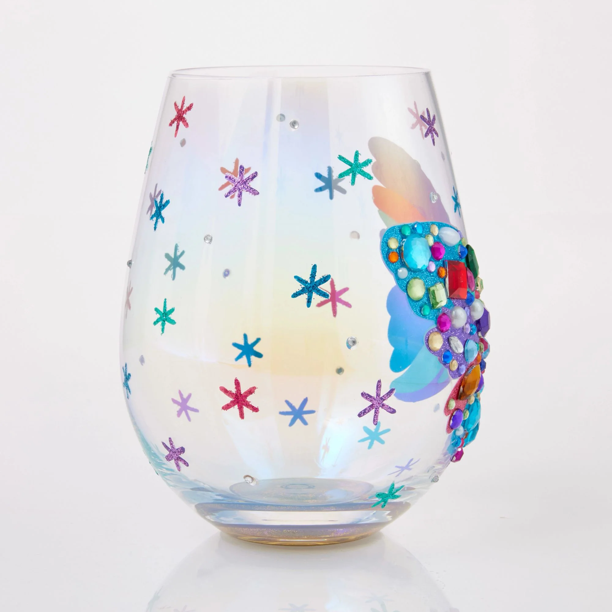 Bejewelled Butterfly Stemless Glass - Image 6