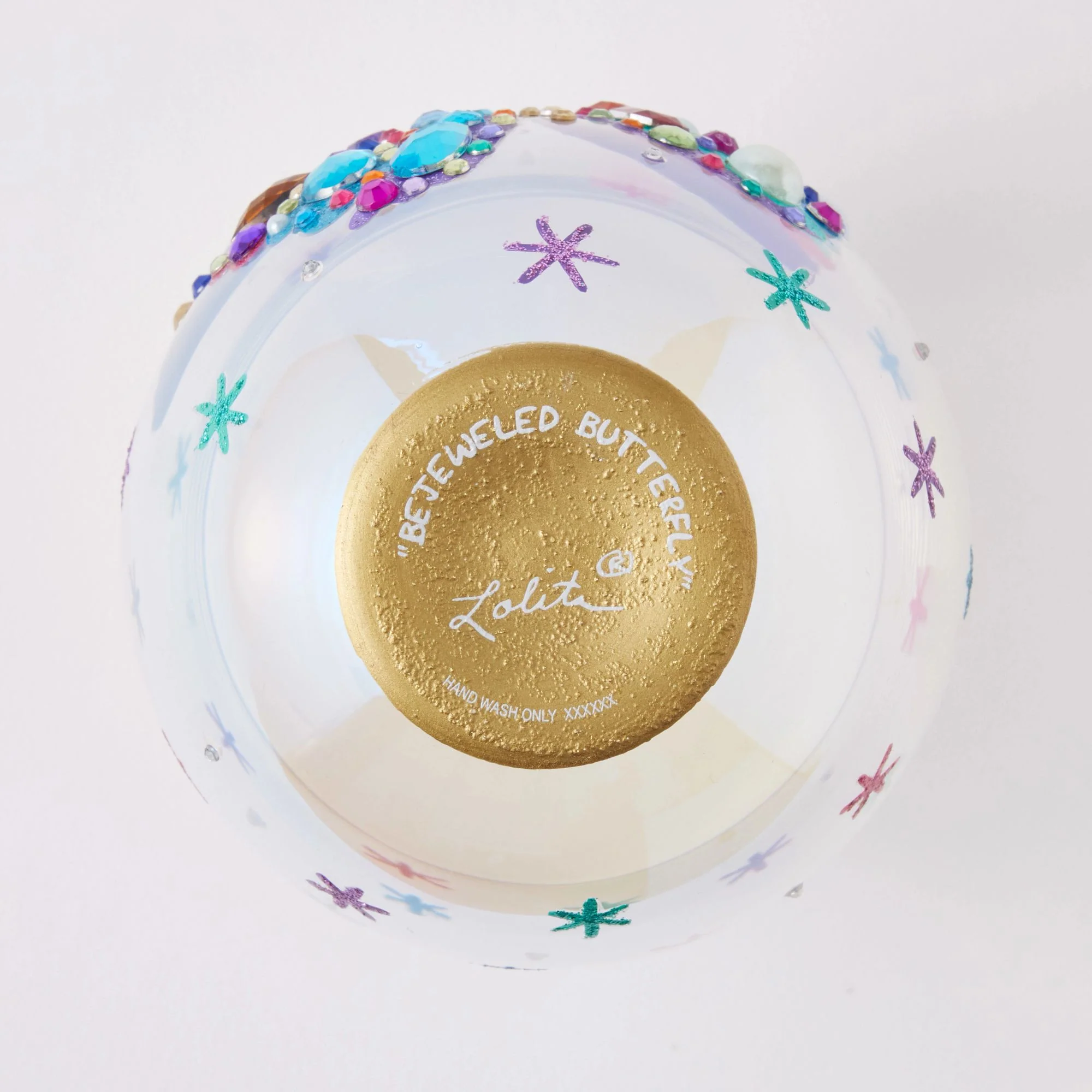 Bejewelled Butterfly Stemless Glass - Image 7