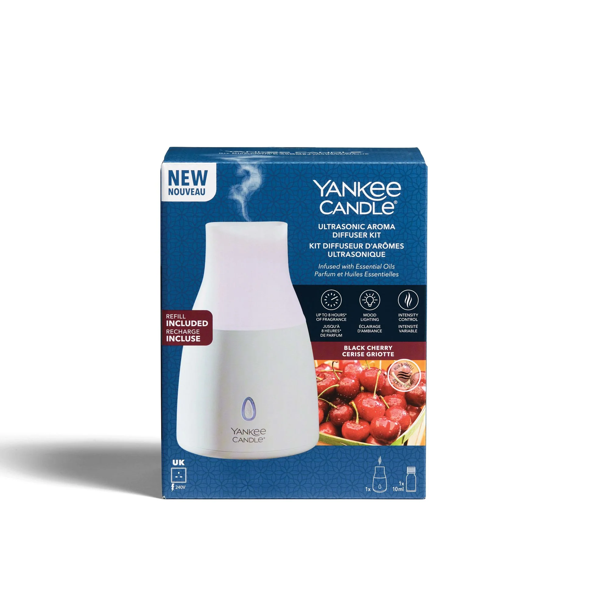 Ultrasonic Aroma Diffuser Starter Kit Black Cherry by Yankee Candle - Image 3