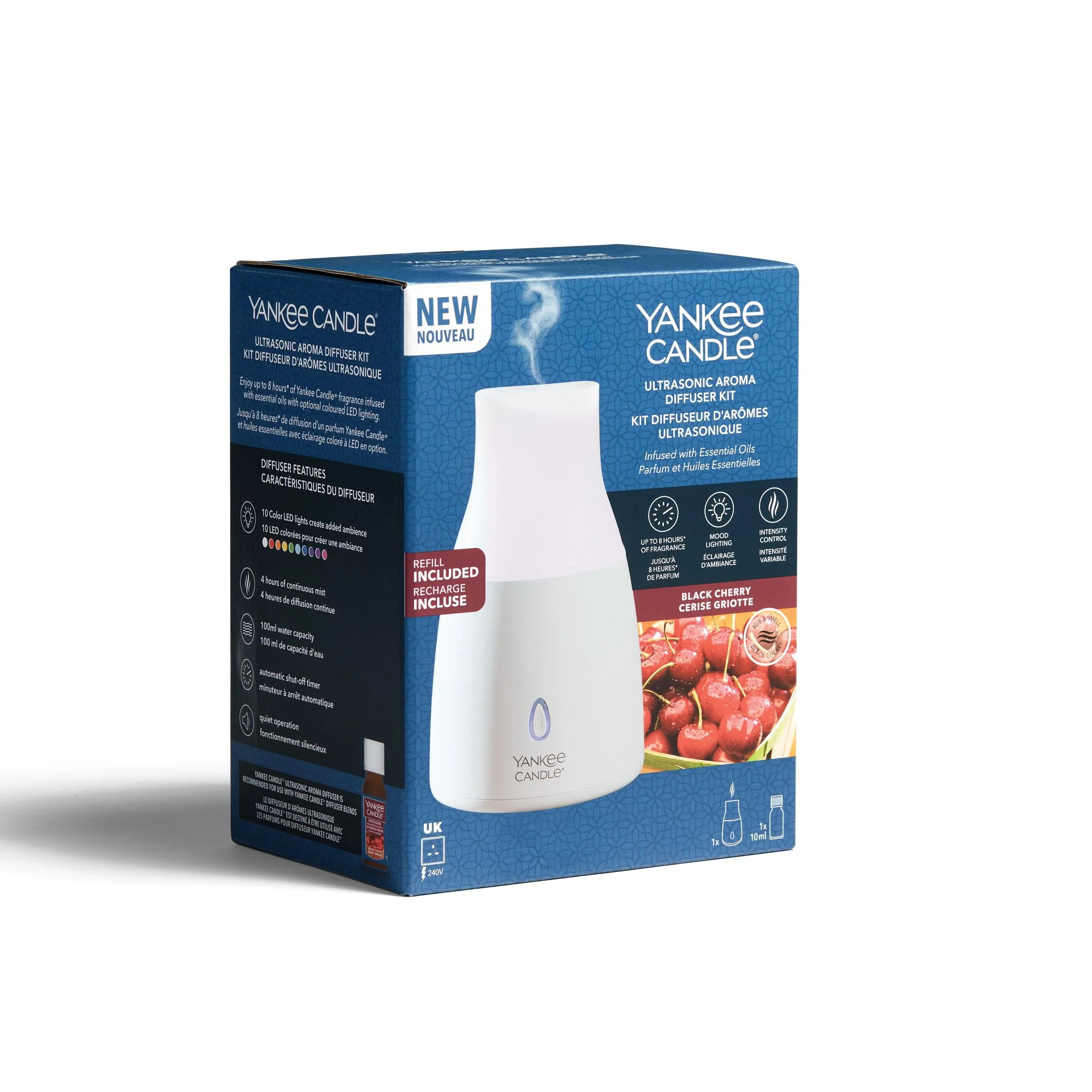 Ultrasonic Aroma Diffuser Starter Kit Black Cherry by Yankee Candle - Image 4