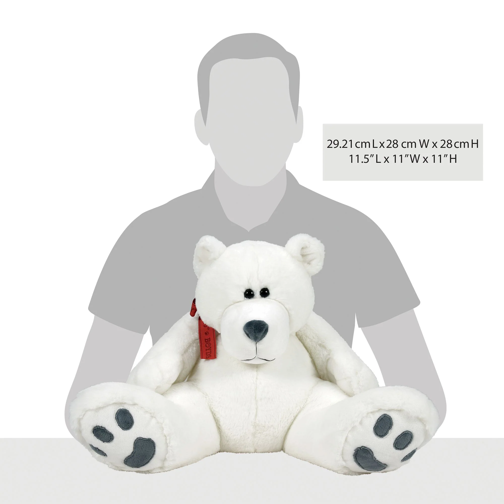 Bubba Bear - White by Boyds Bears - Image 5