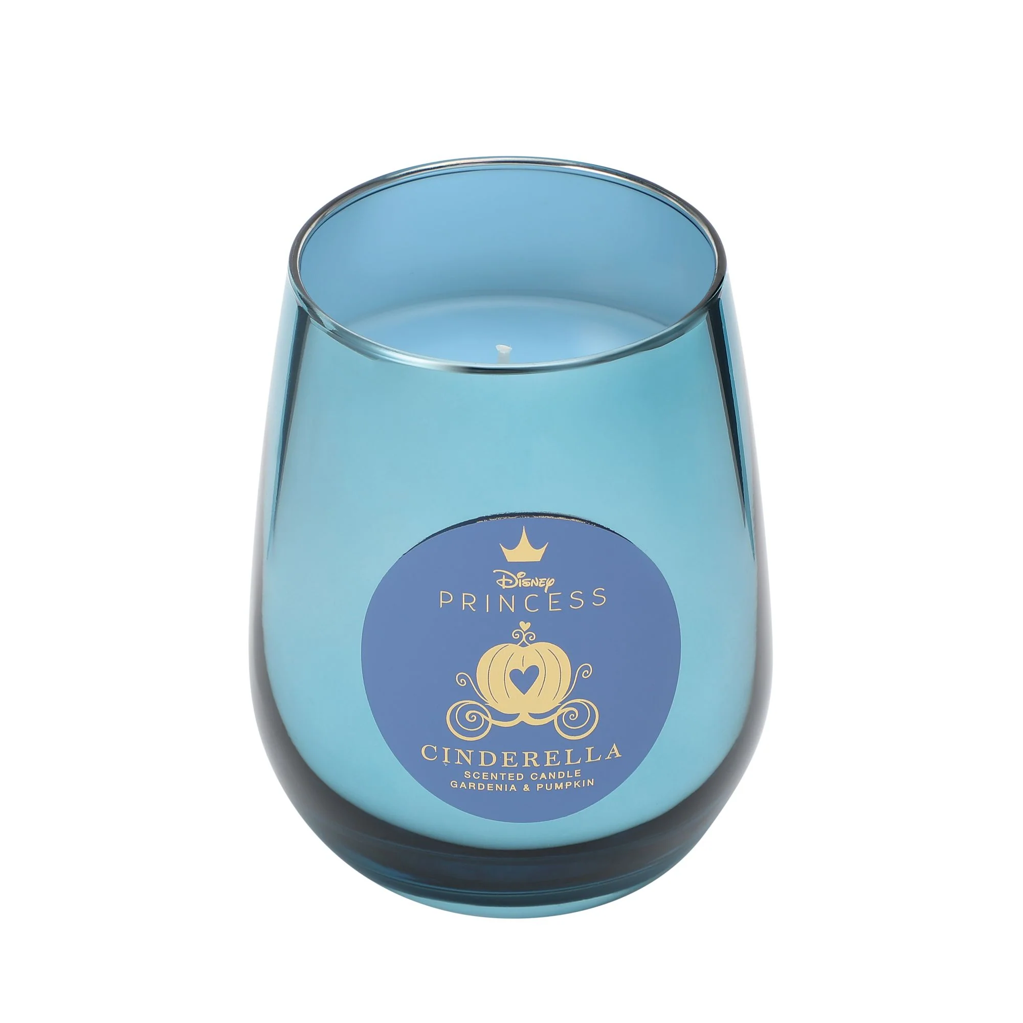 Cinderella Crystal Gardenia & Pumpkin Foiled Glass Candle