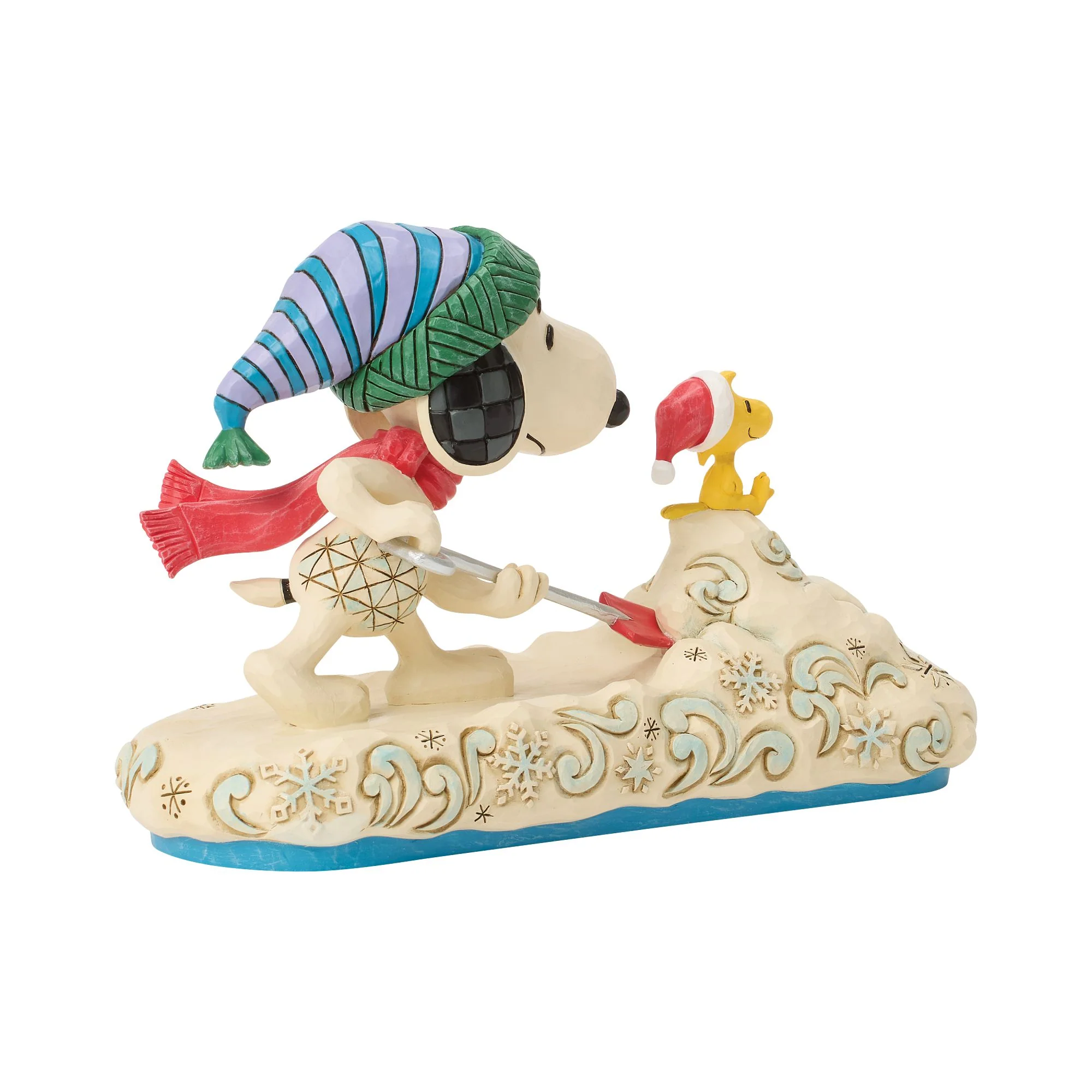 Clearing the Way for Christmas (Snoopy Shovelling Snow with Woodstock Figurine) - Image 2