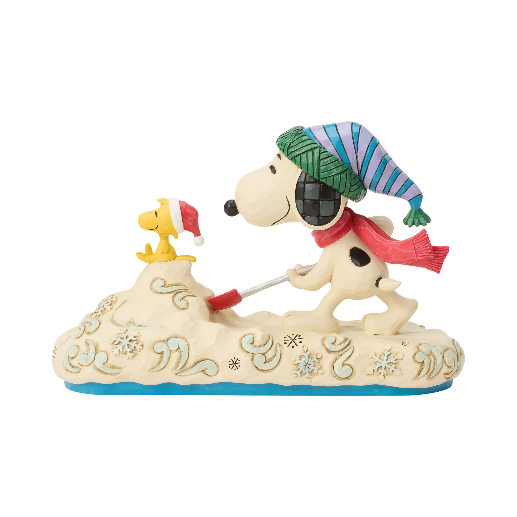 Clearing the Way for Christmas (Snoopy Shovelling Snow with Woodstock Figurine) - Image 5