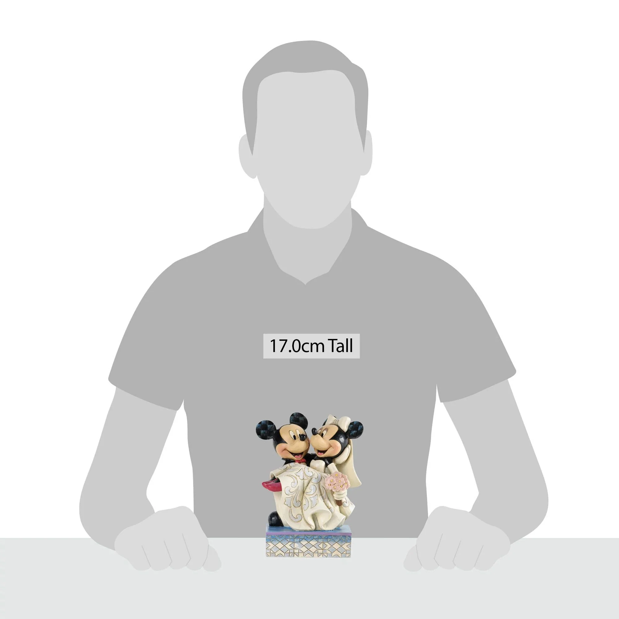 Congratulations - Mickey & Minnie Mouse Figurine - Disney Traditions by Jim Shore - Image 3