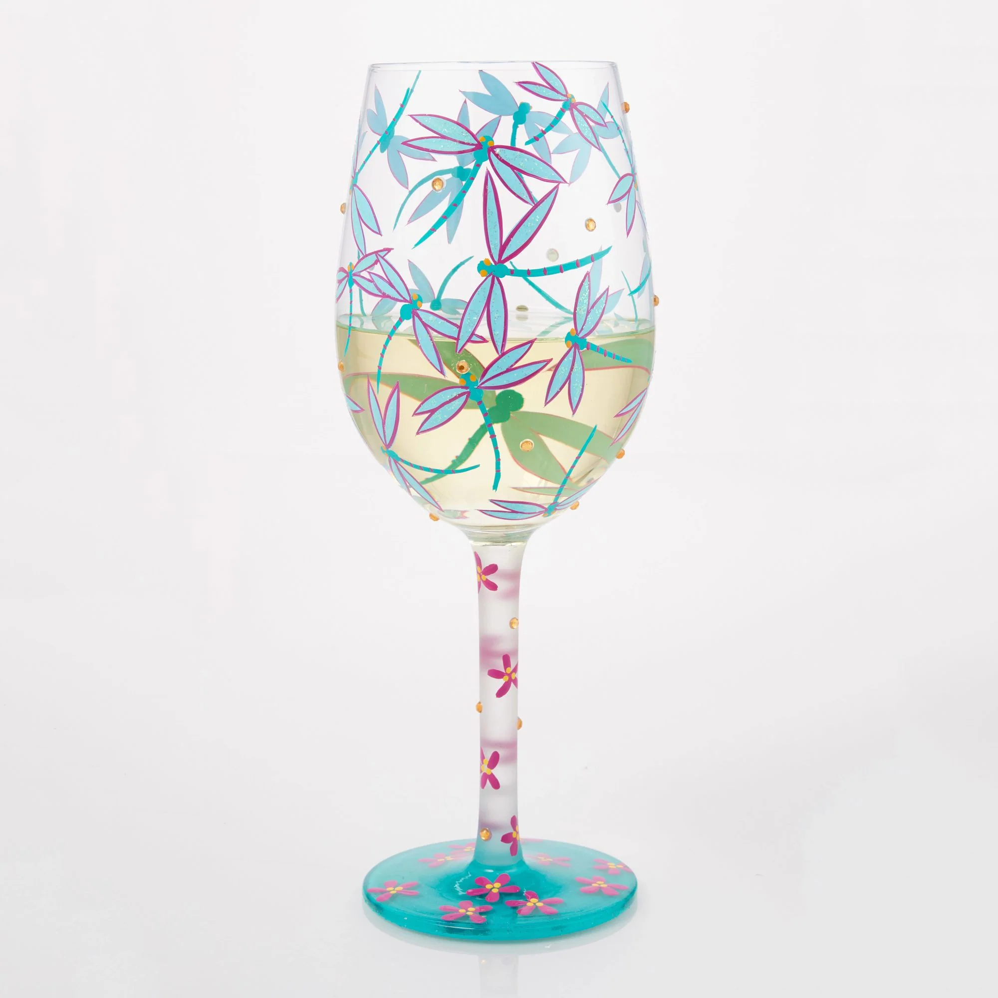 Dance of the Dragonflies Wine Glass - Image 2