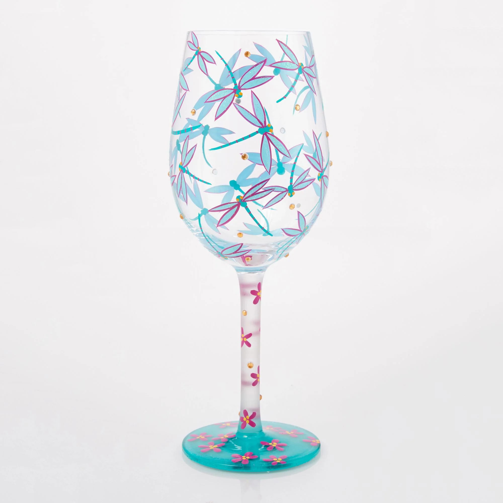 Dance of the Dragonflies Wine Glass - Image 3