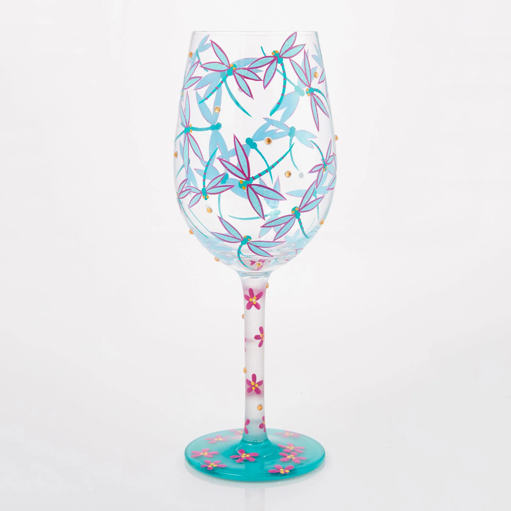 Dance of the Dragonflies Wine Glass - Image 4