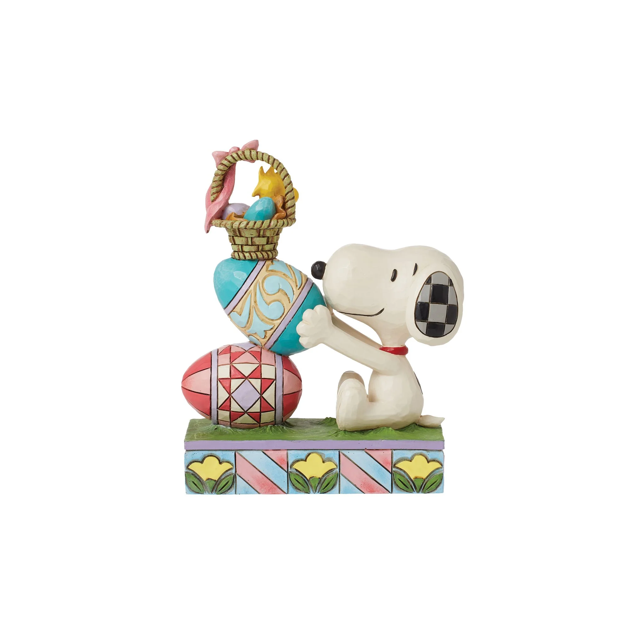Eggcellent Tower (Snoopy & Woodstock Stacked Easter Eggs Figurine) - Peanuts byJim Shore - Image 3
