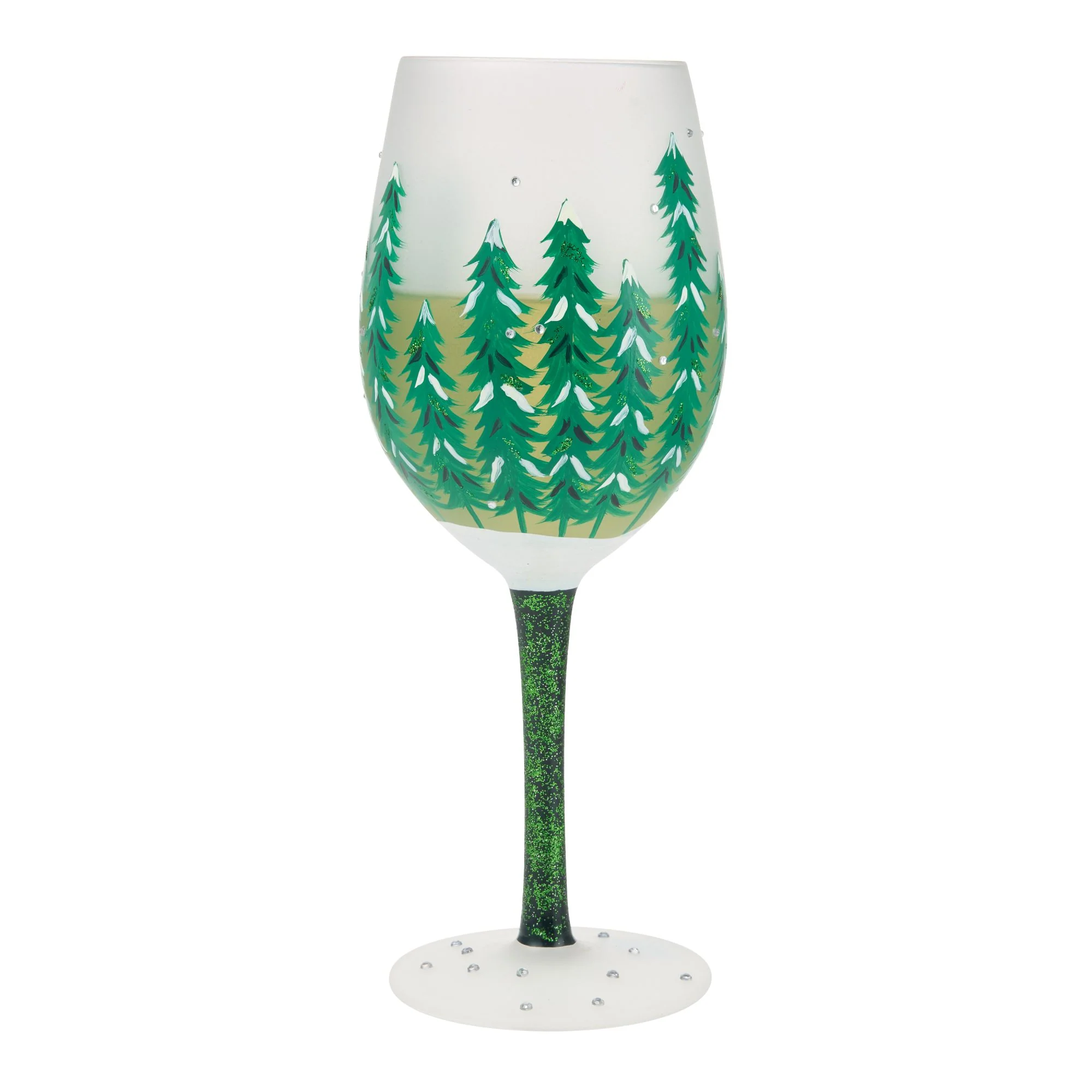 Emerald Holiday Wine Glass - Image 2