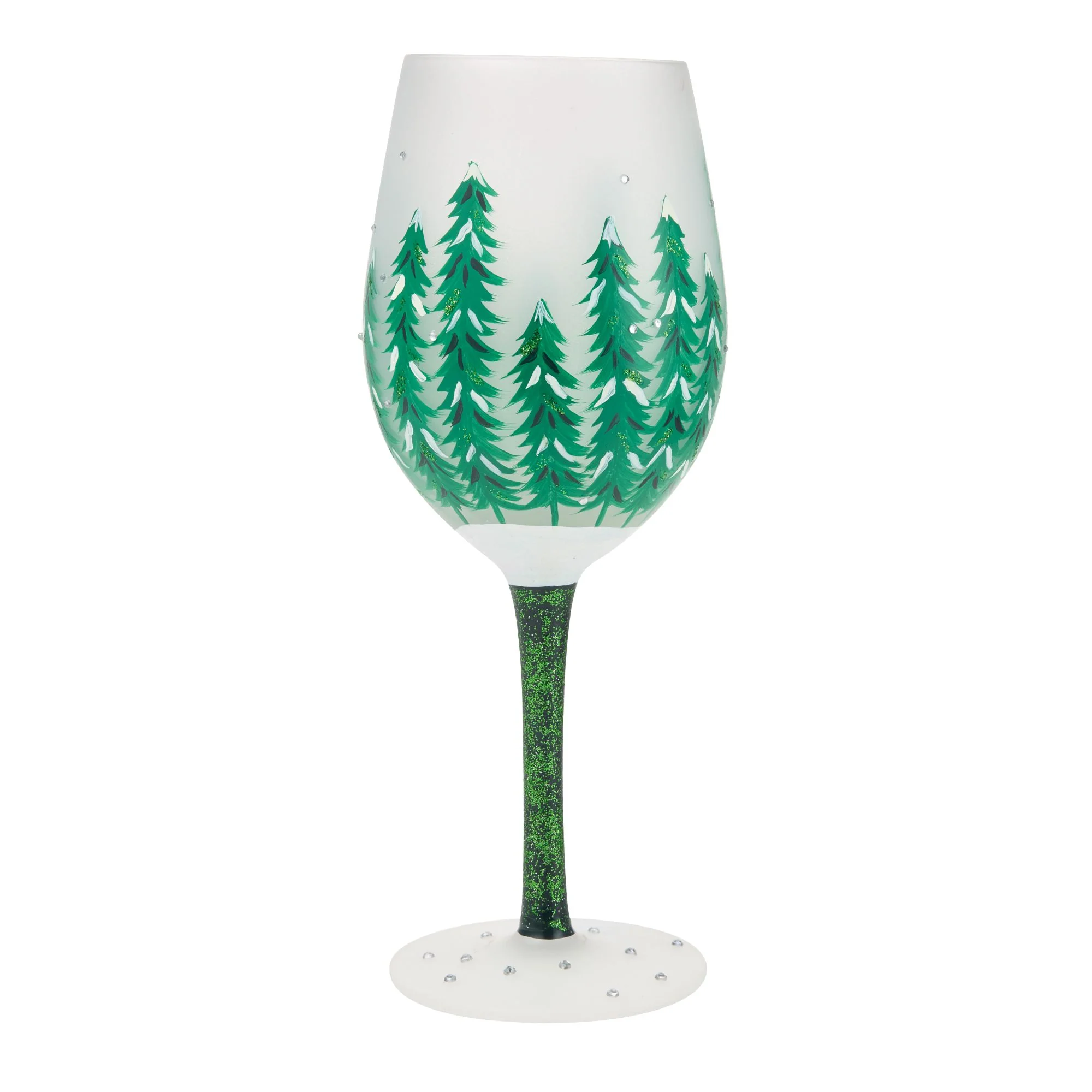 Emerald Holiday Wine Glass - Image 5