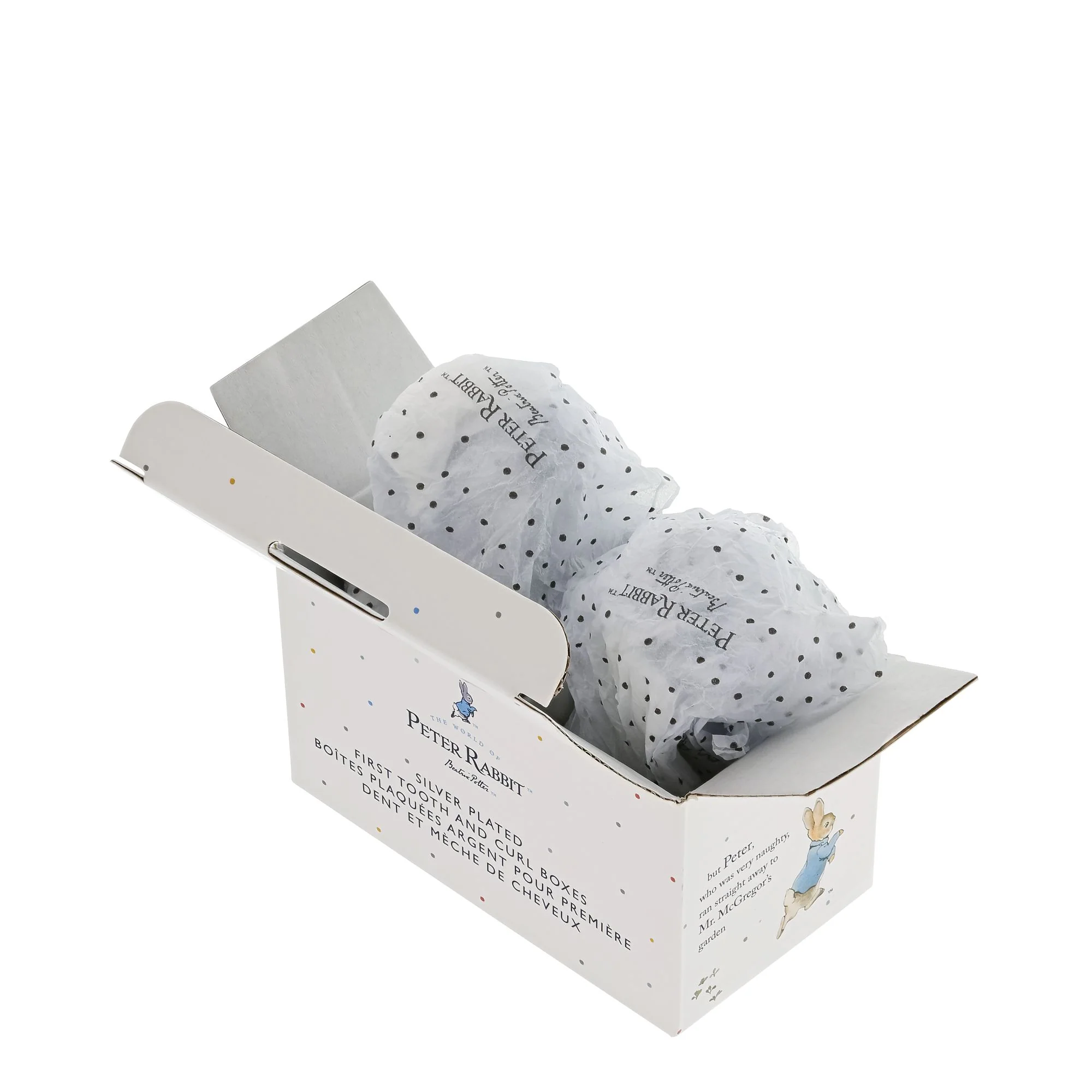 Peter Rabbit Silver Plated First Tooth and Curl Box - Image 8