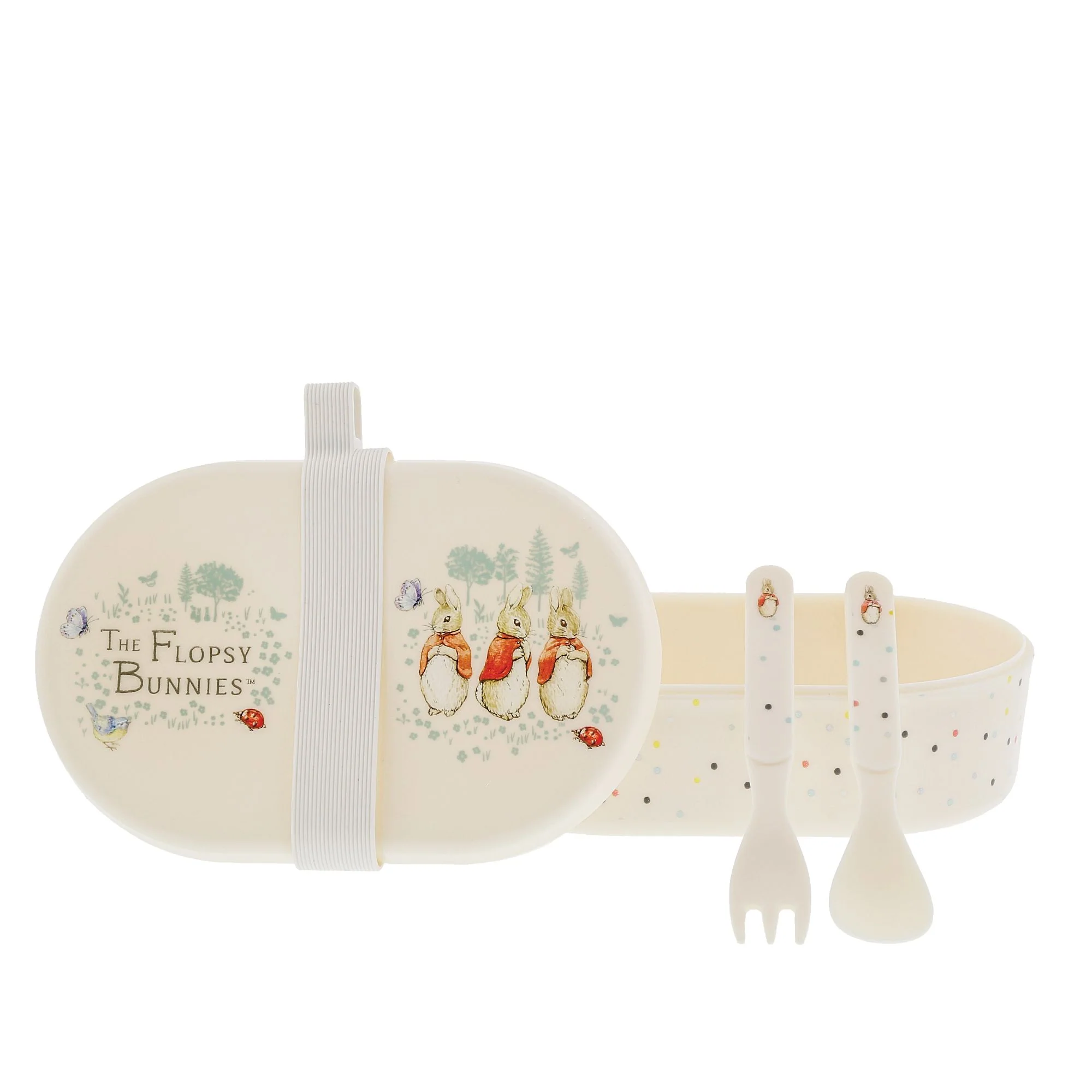 Flopsy Snack Box and Cutlery Set by Beatrix Potter - Image 2