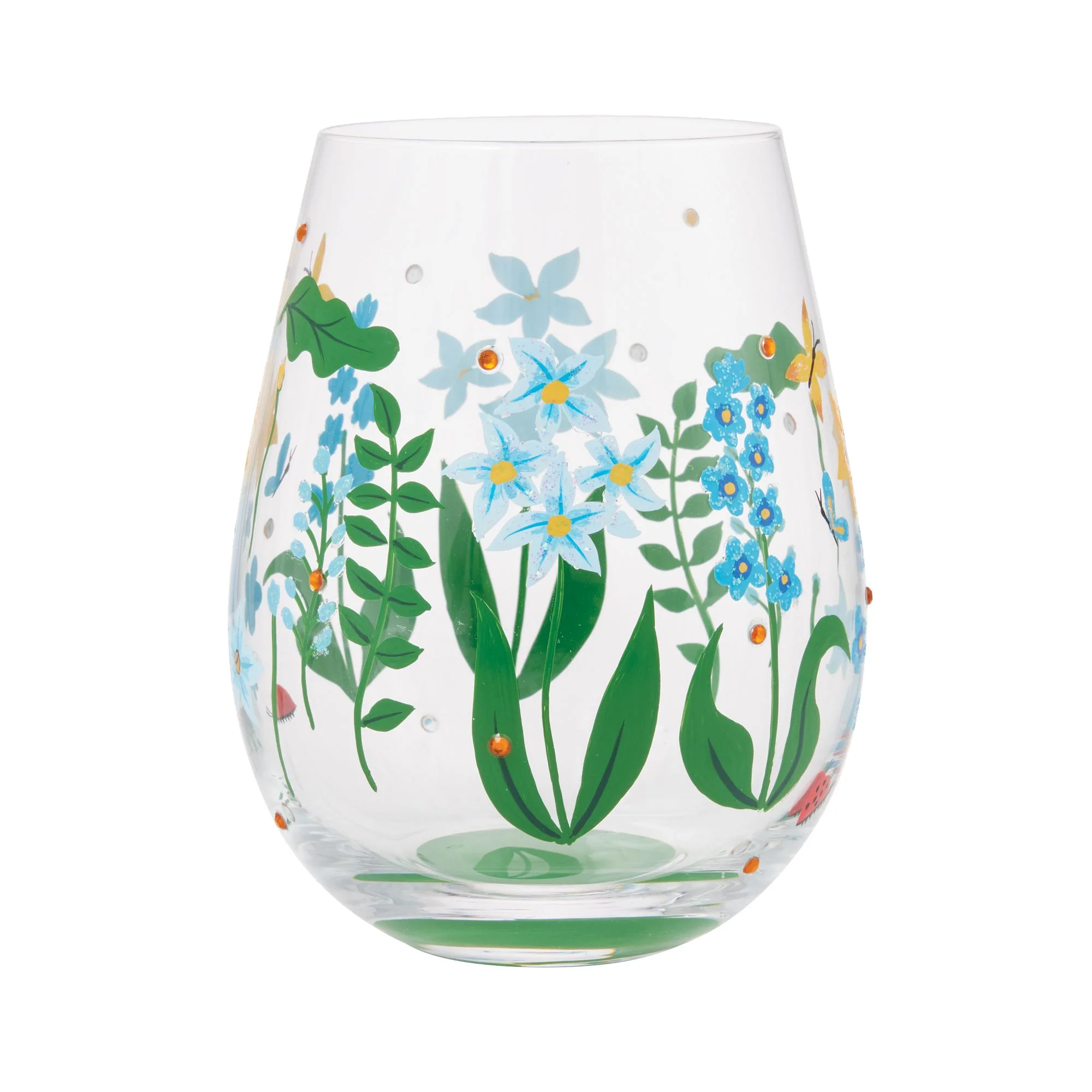Floral Fields Stemless Glass