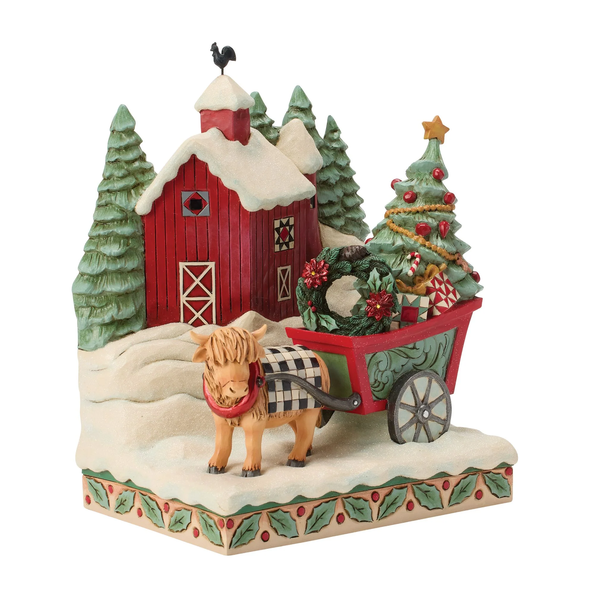 Full of Christmas Spirit (Highland Glen Barn Scene Figurine) - Image 2