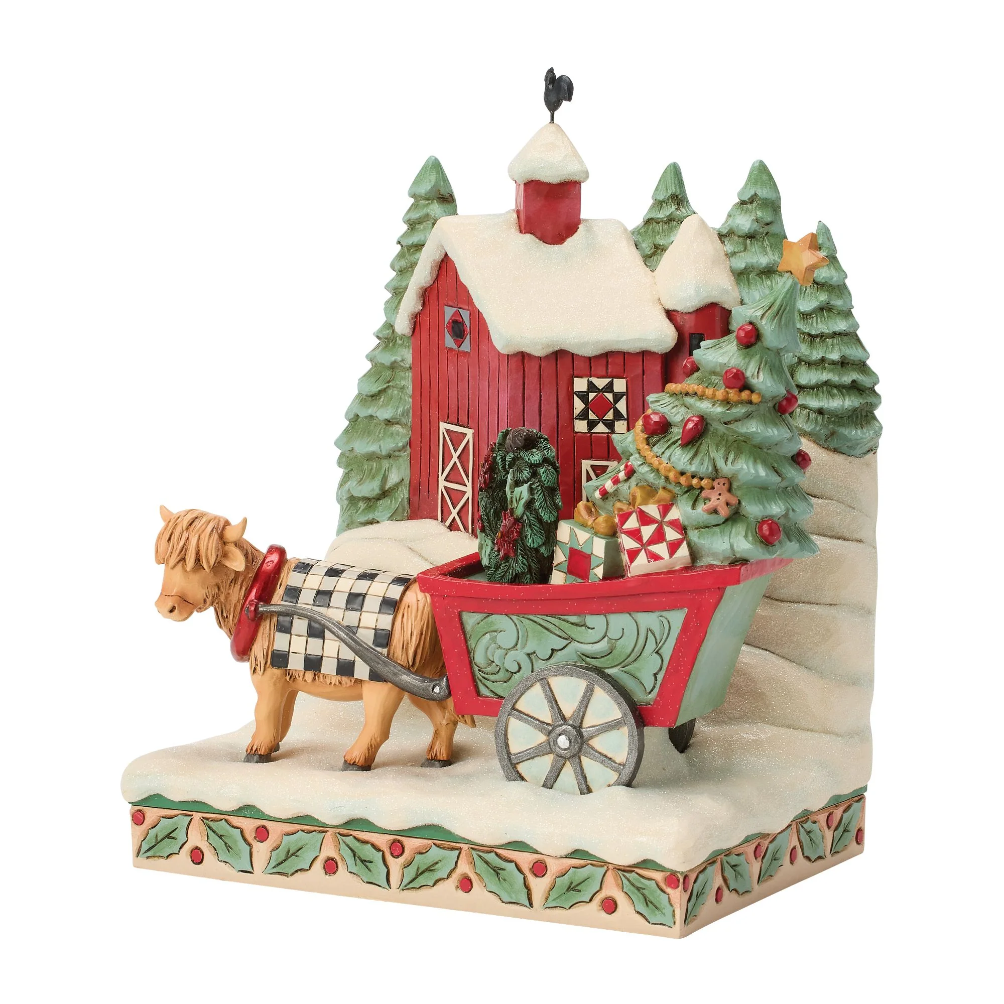 Full of Christmas Spirit (Highland Glen Barn Scene Figurine) - Image 3