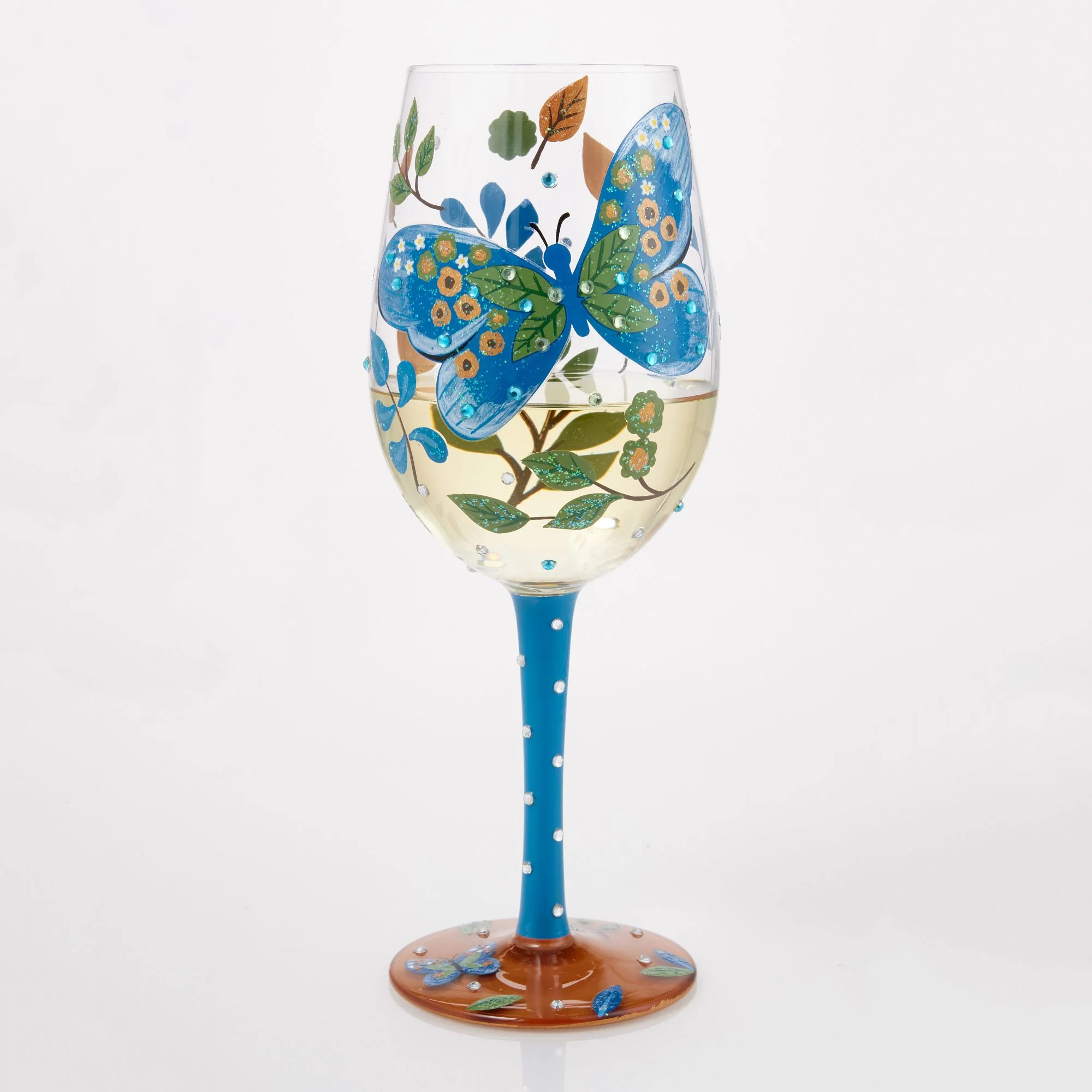 Garden Butterfly Wine Glass - Image 2