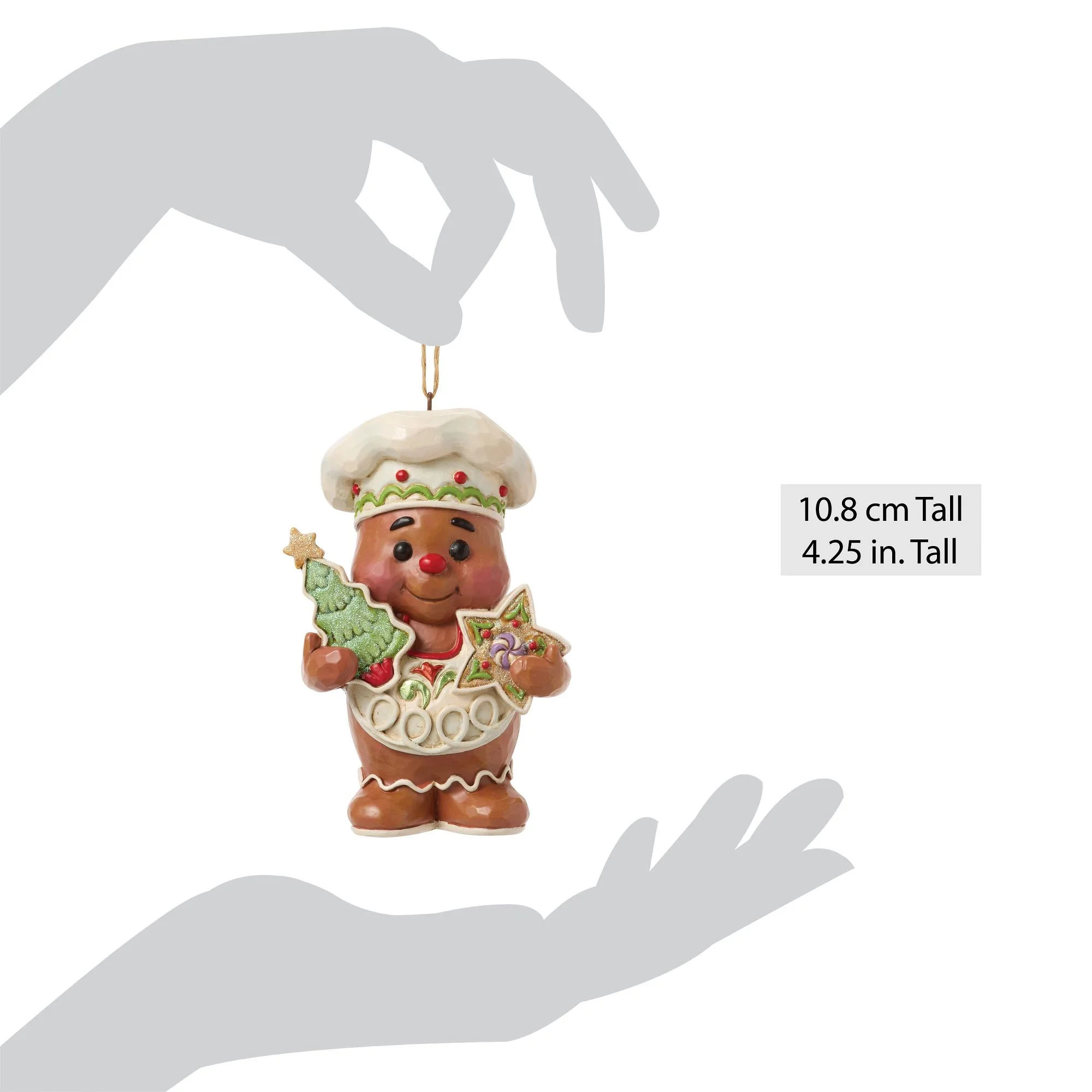Gingerbread Jolly Character with Cookies Hanging Ornament - Image 5