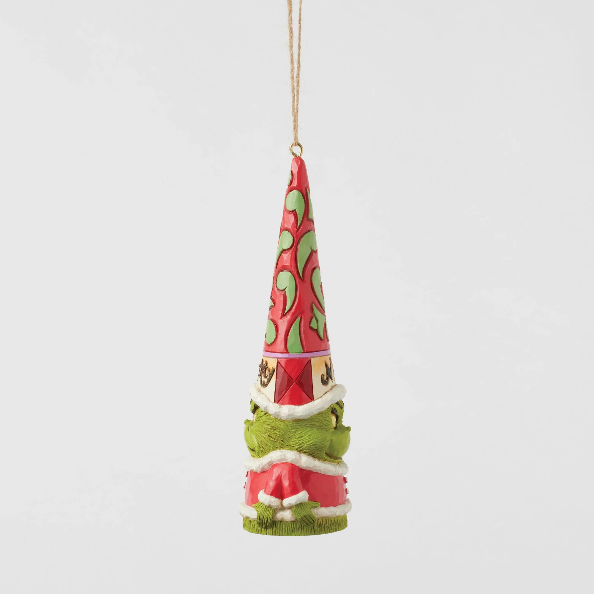 Grinch Naught Nice Gnome Hanging Ornament - The Grinch by Jim Shore - Image 4