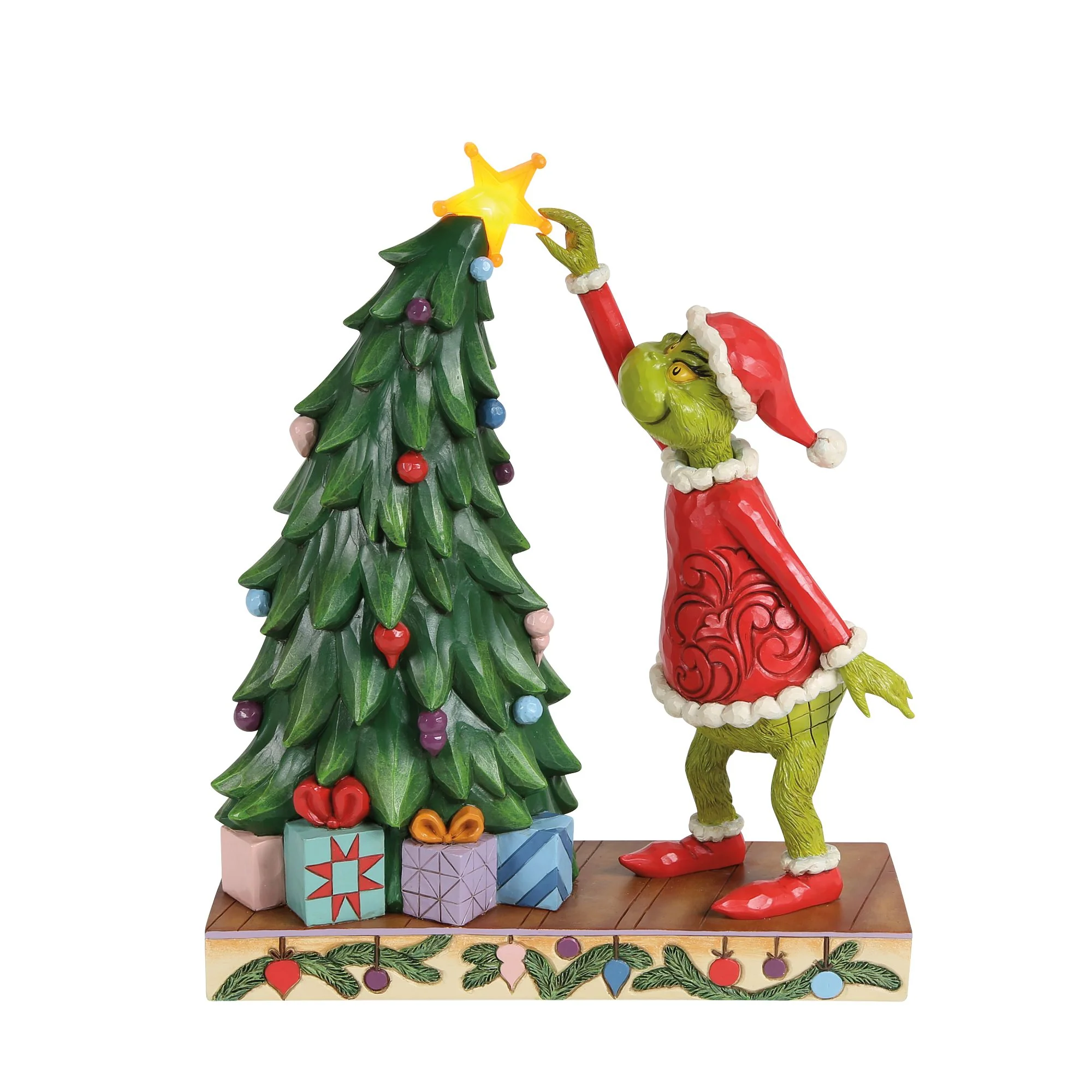 Grinchy Pulling Tree Star Figurine - Image 2