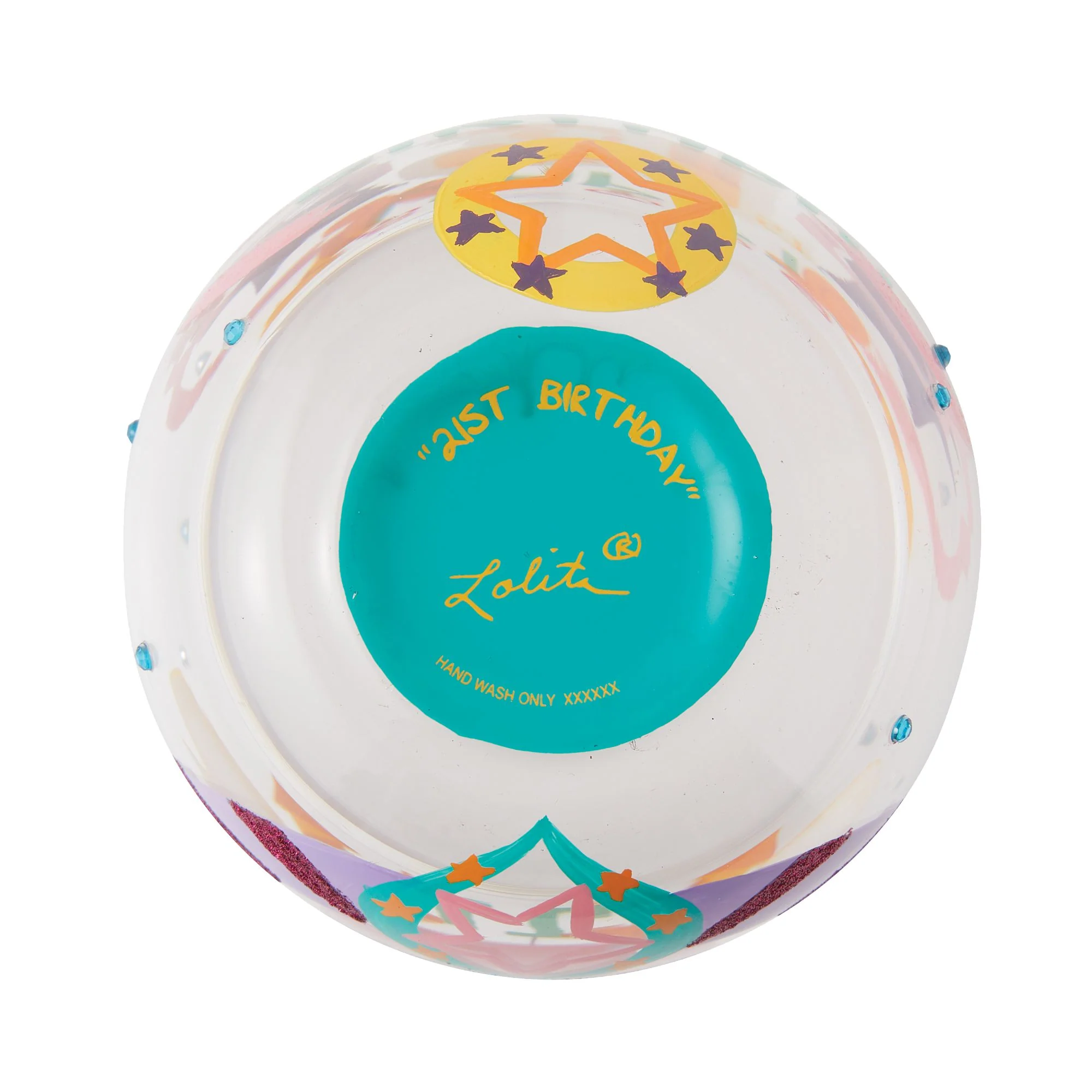 Happy 21st Birthday Stemless Wine Glass by Lolita - Image 6