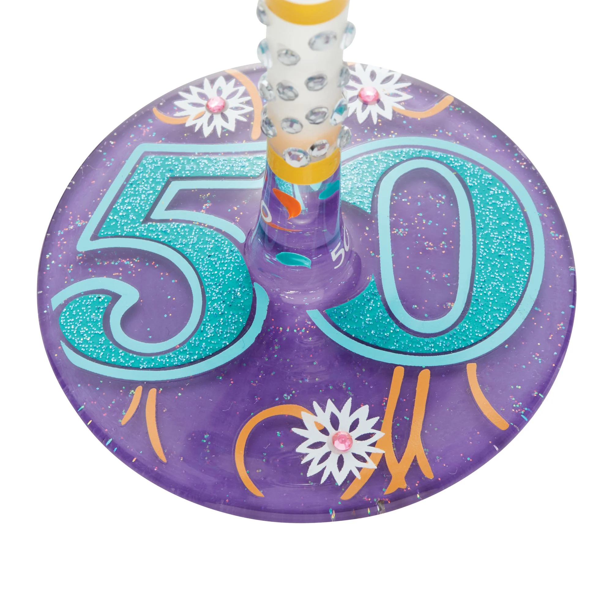 Happy 50th Birthday Wine Glass by Lolita - Image 6