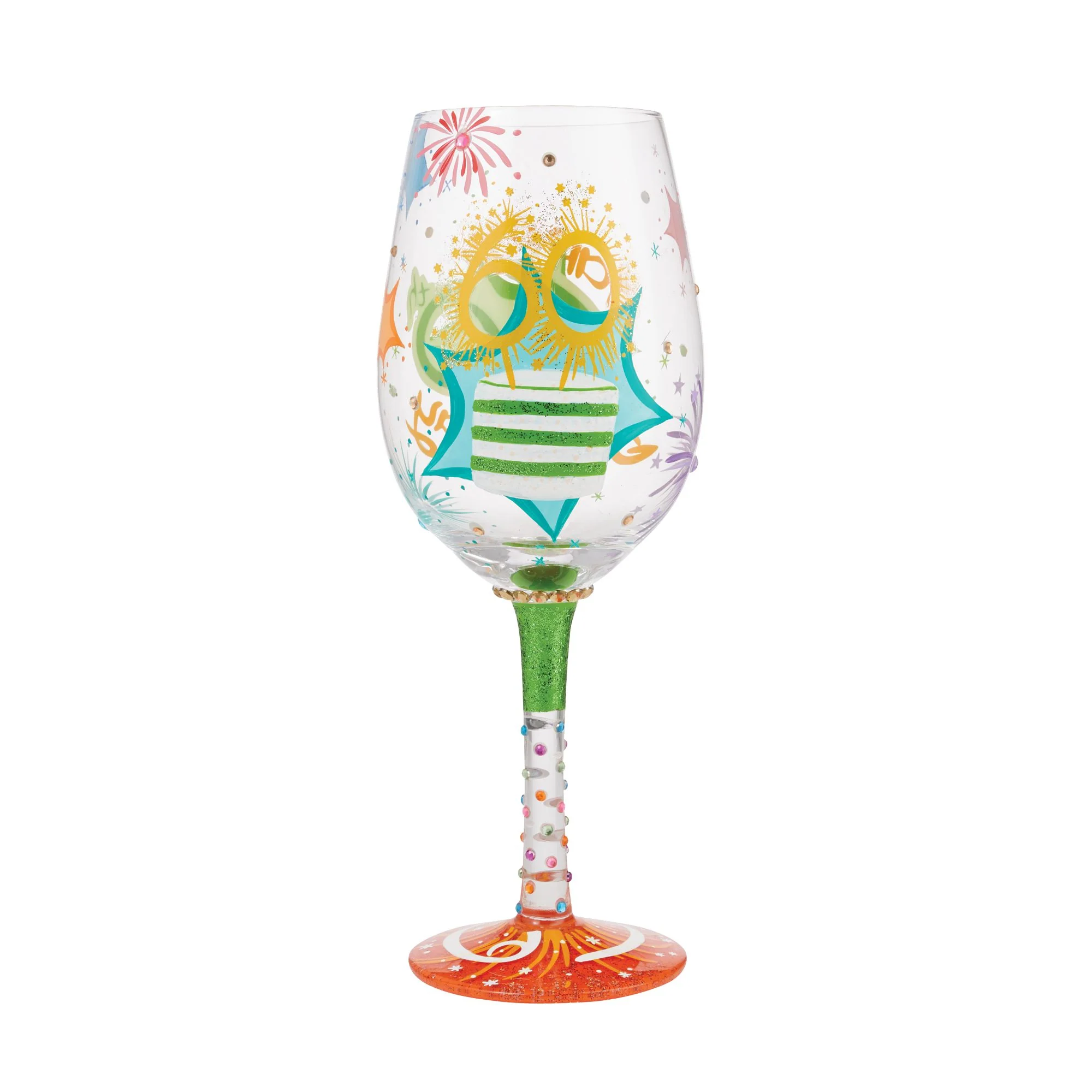Happy 60th Birthday Wine Glass by Lolita - Image 4