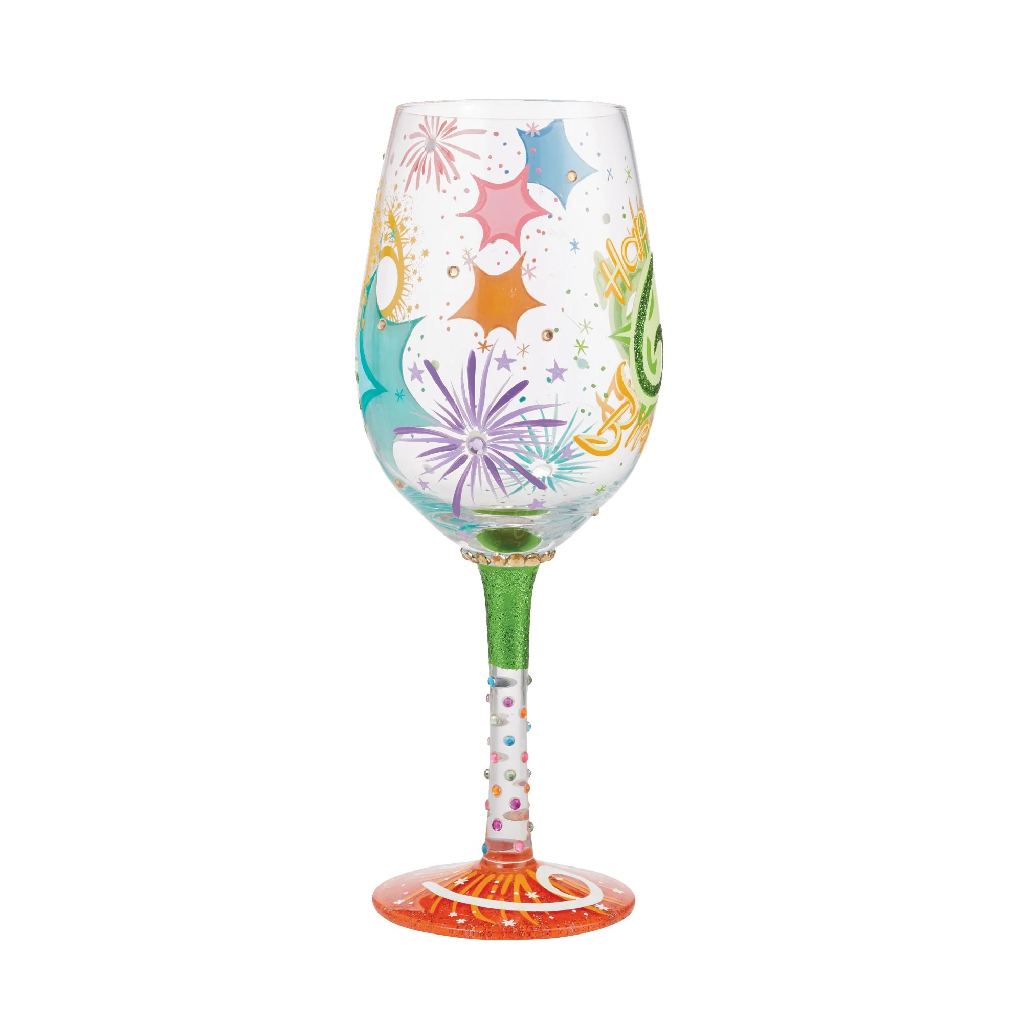 Happy 60th Birthday Wine Glass by Lolita - Image 5