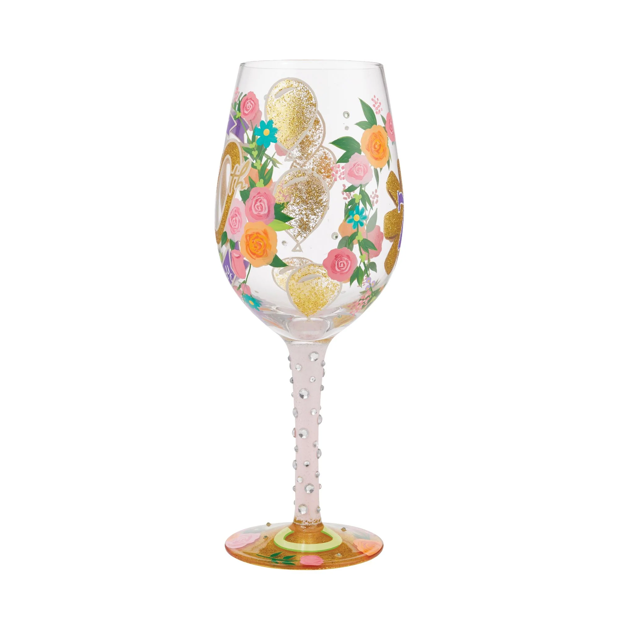 Happy 70th Birthday Wine Glass by Lolita - Image 3