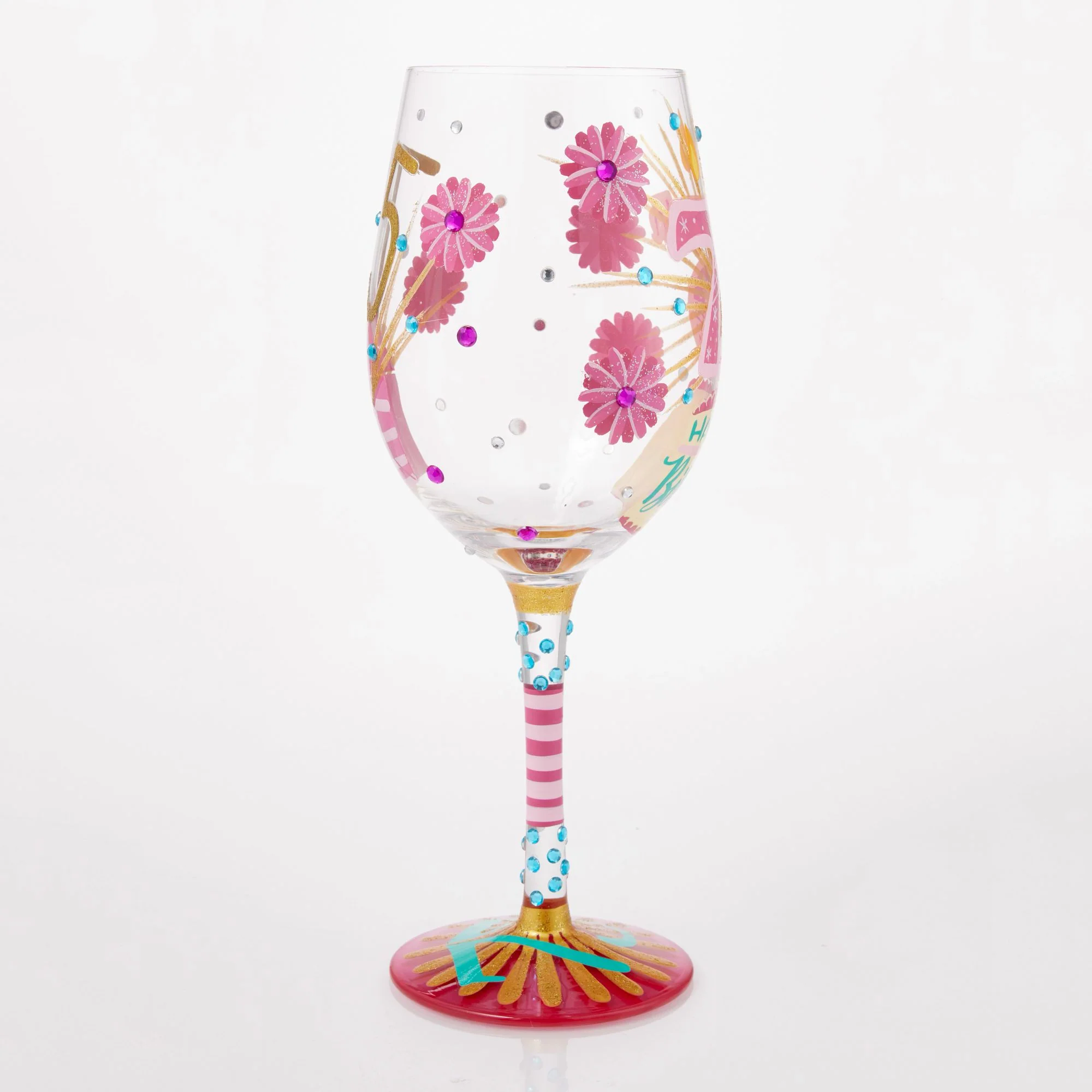 Happy 75th Birthday Wine Glass - Image 5