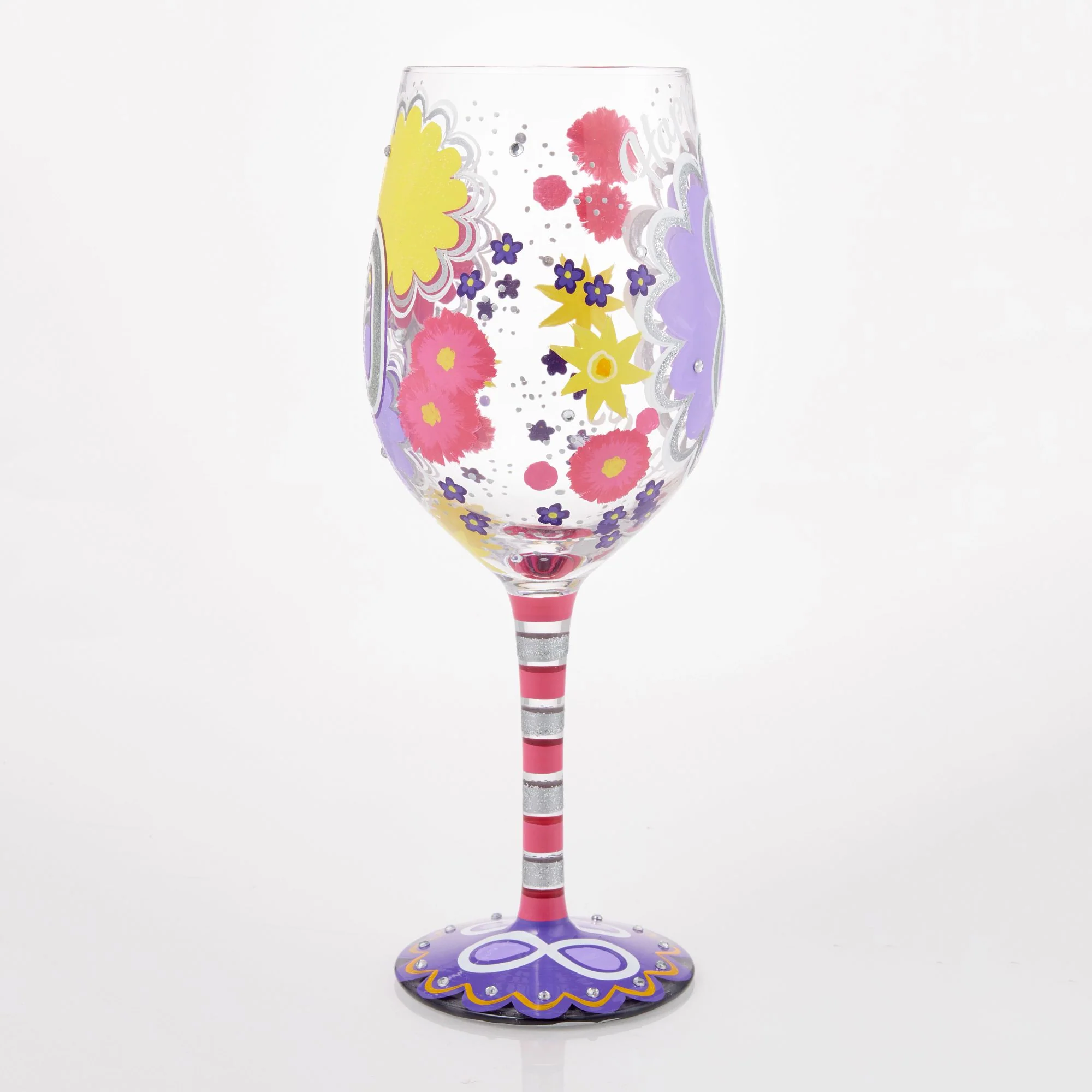 Happy 80th Birthday Wine Glass - Image 5