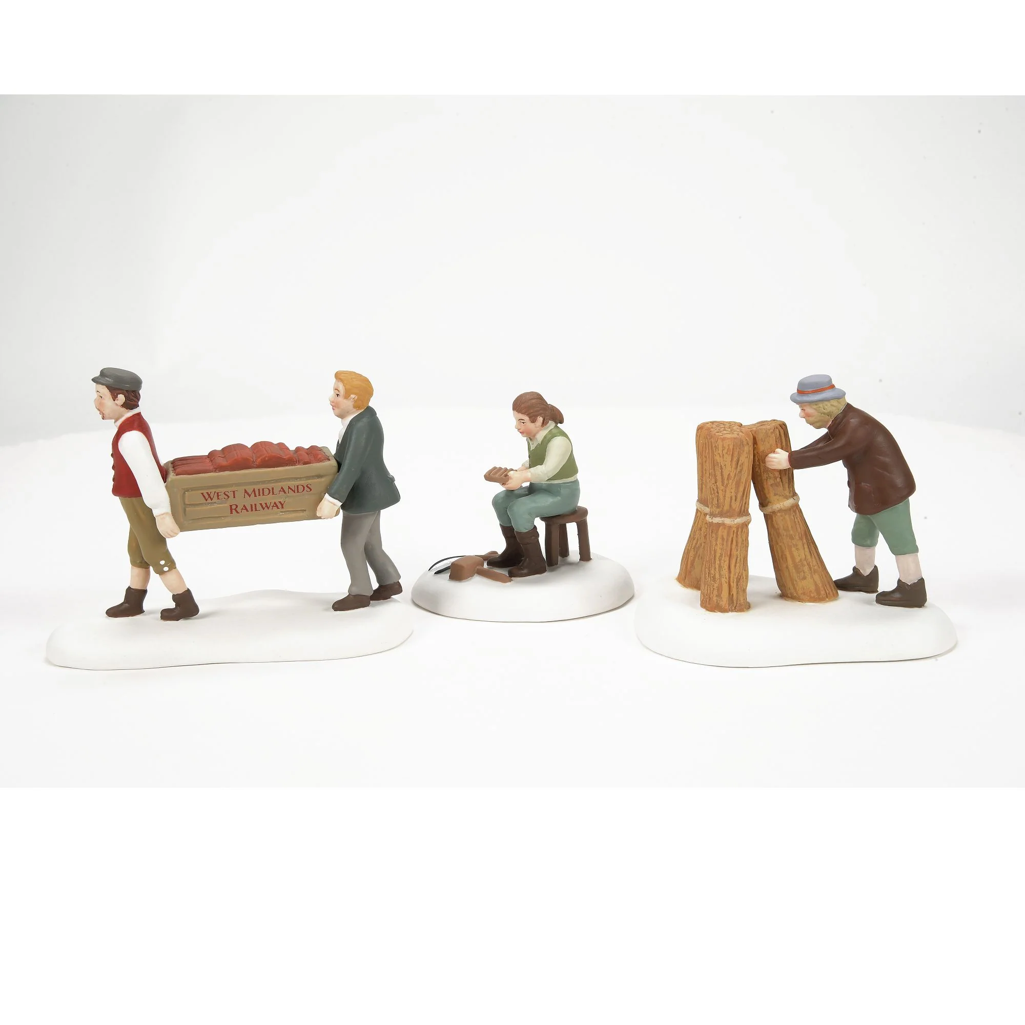 Harvesting Progress - 3 Piece Figurines - Dickens Village - Image 3