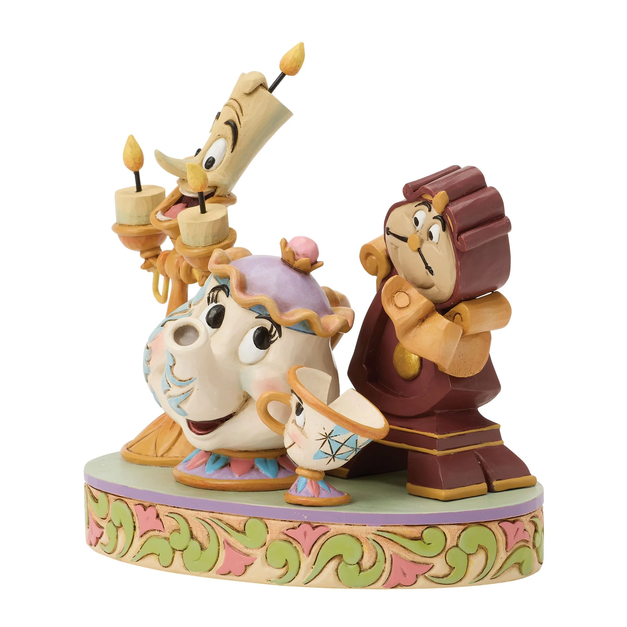 Heart of the Castle (Lumiere, Mrs Potts, Cogsworth and Chip Figurine) - Image 3