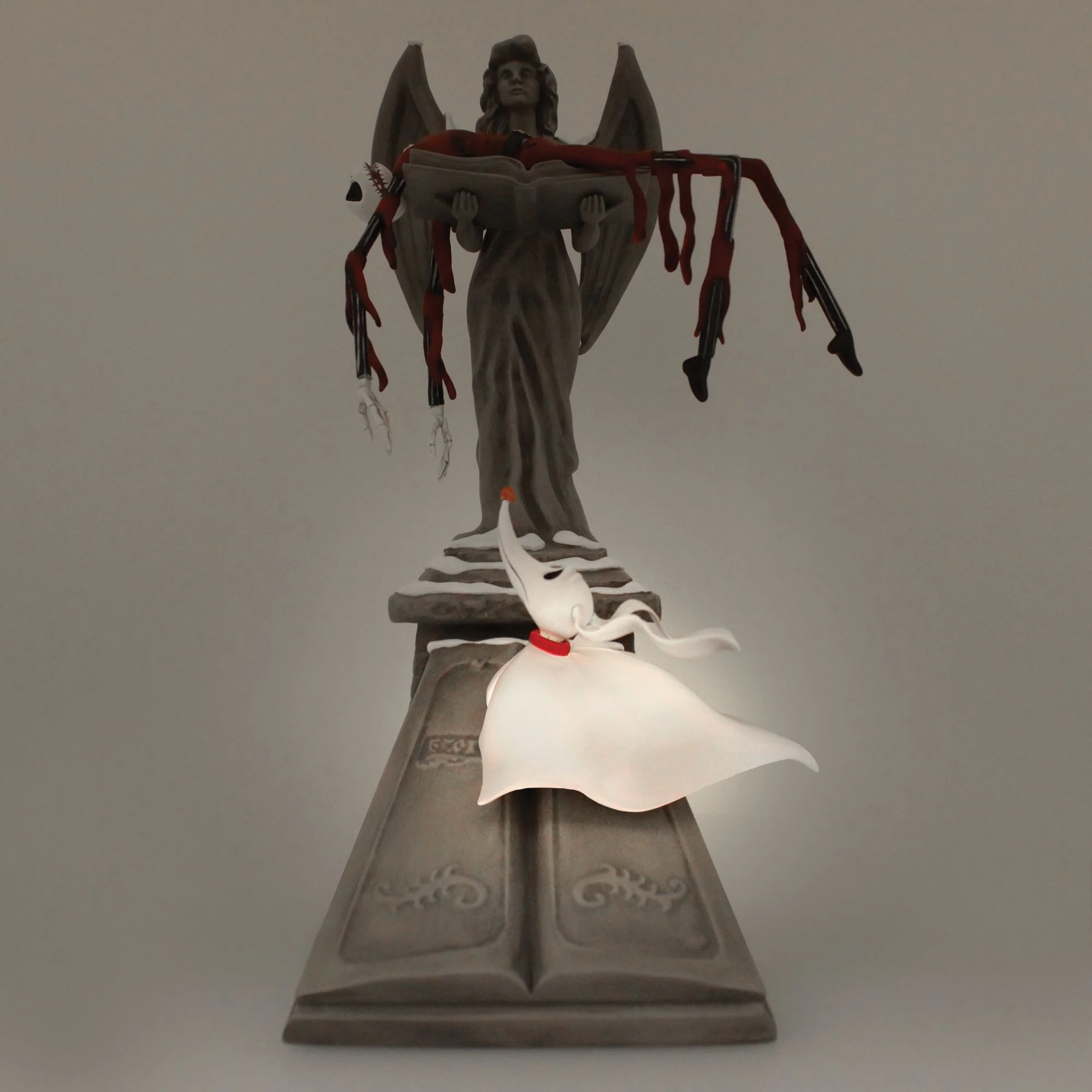 Jack Skellington and Zero Angel Statue - Image 7