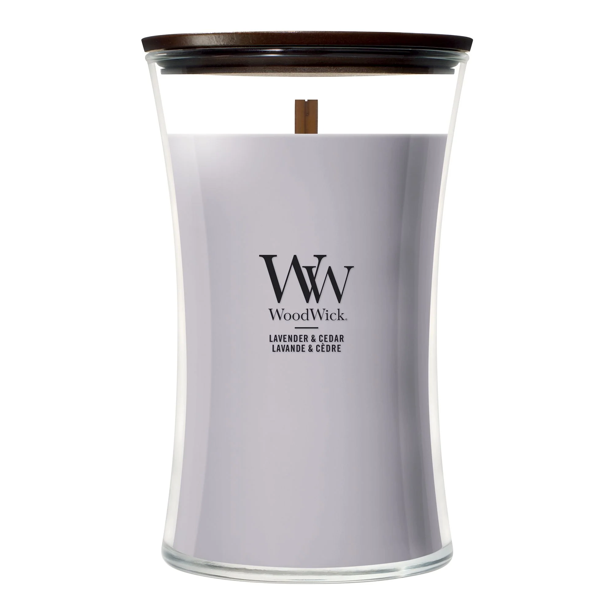 Lavender & Cedar Large Hourglass by WoodWick