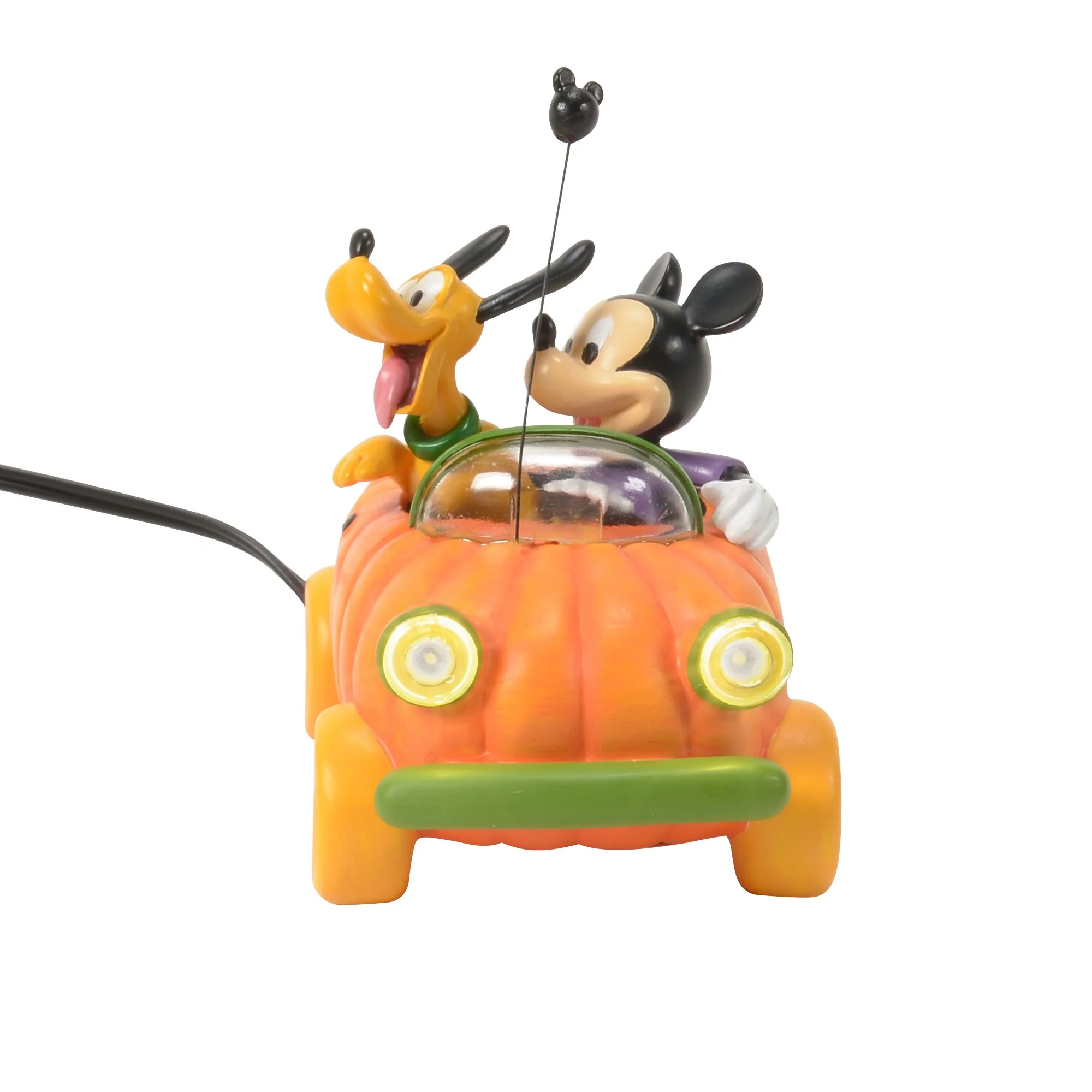 Lit Pumpkin Car Disney Village by D56 - Image 2