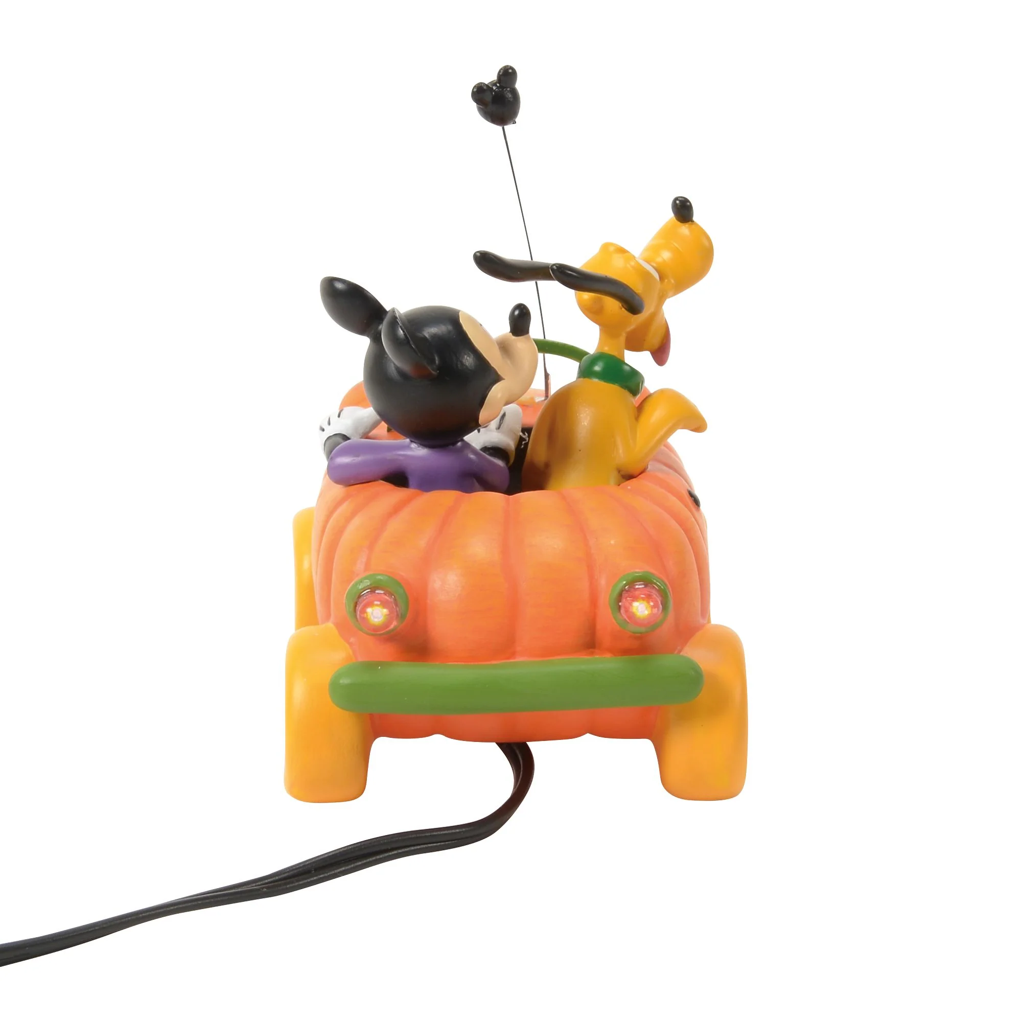 Lit Pumpkin Car Disney Village by D56 - Image 4