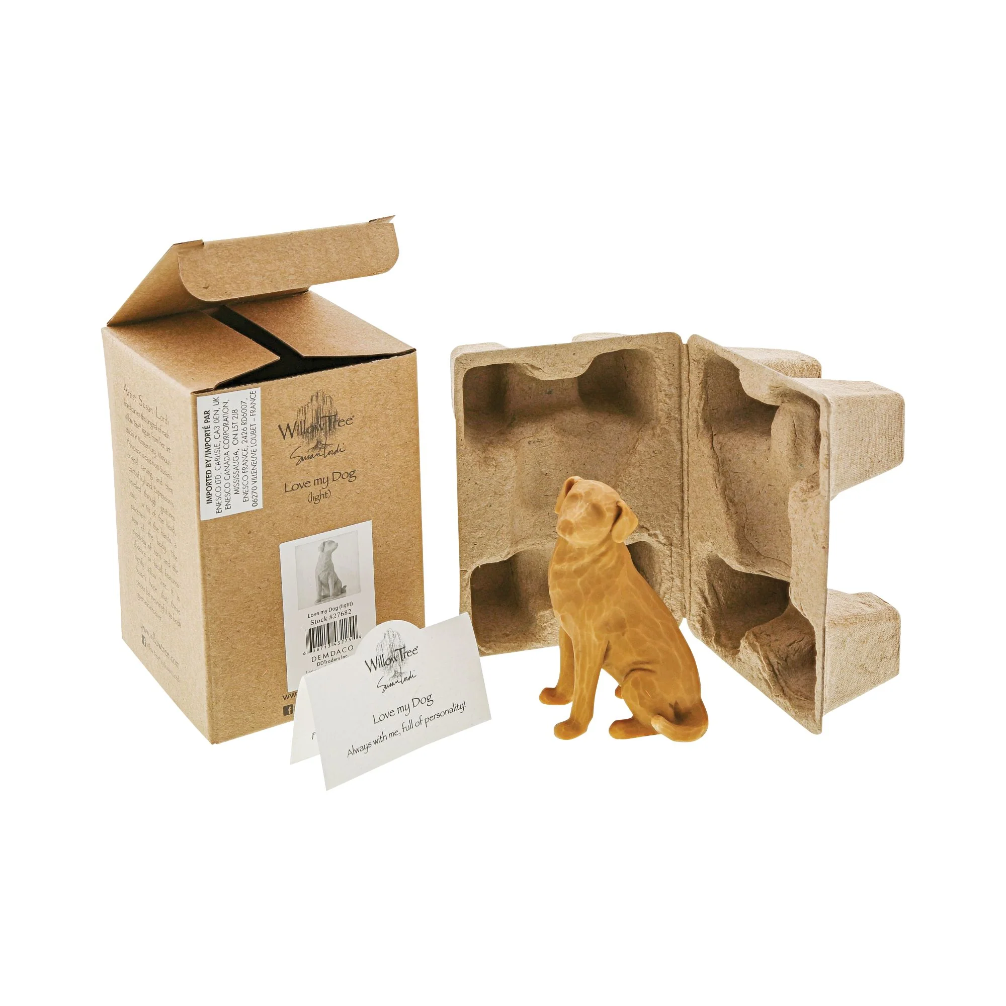 Love my Dog (light) Figurine by Willow Tree - Image 3