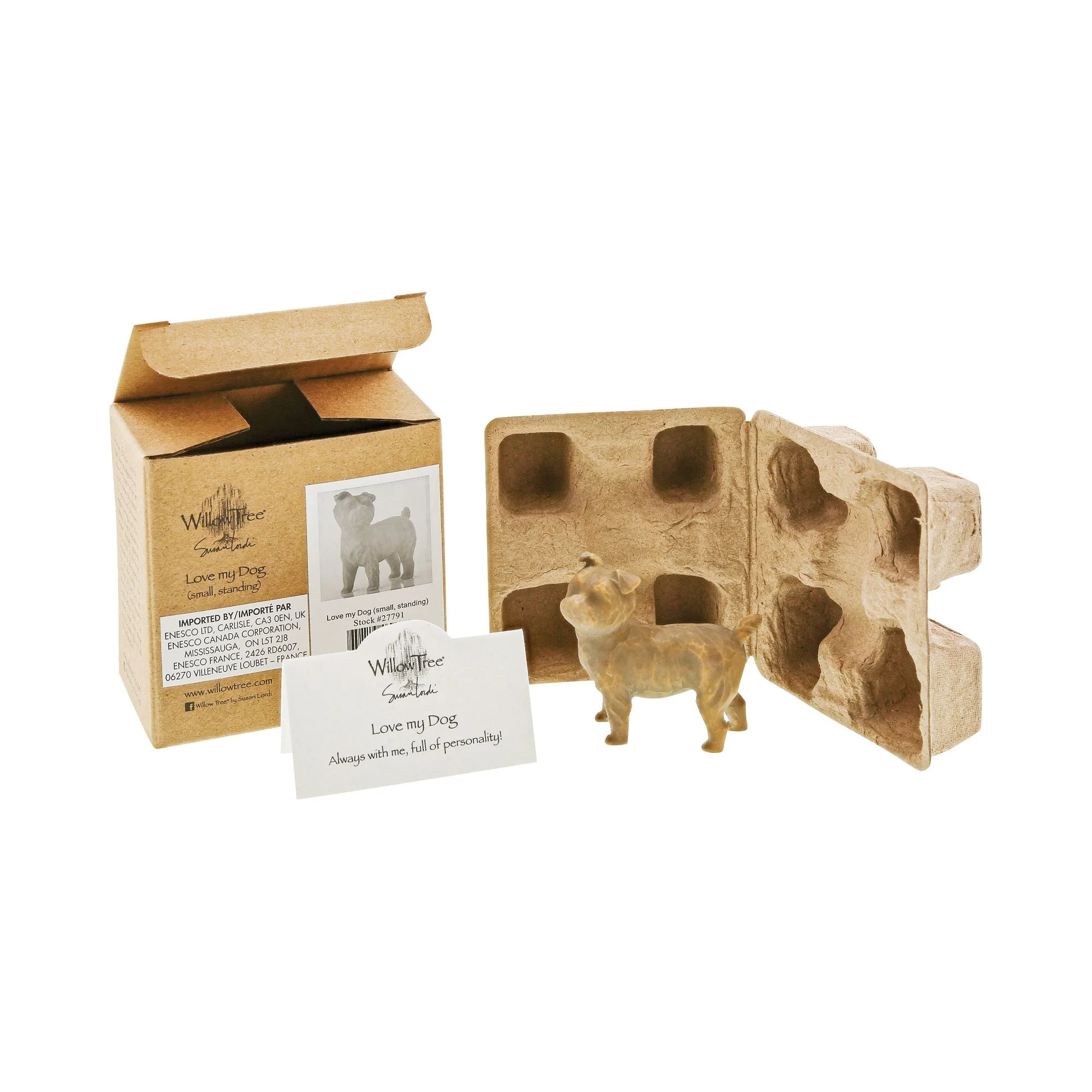 Love my Dog (small, standing) Figurine by Willow Tree - Image 5