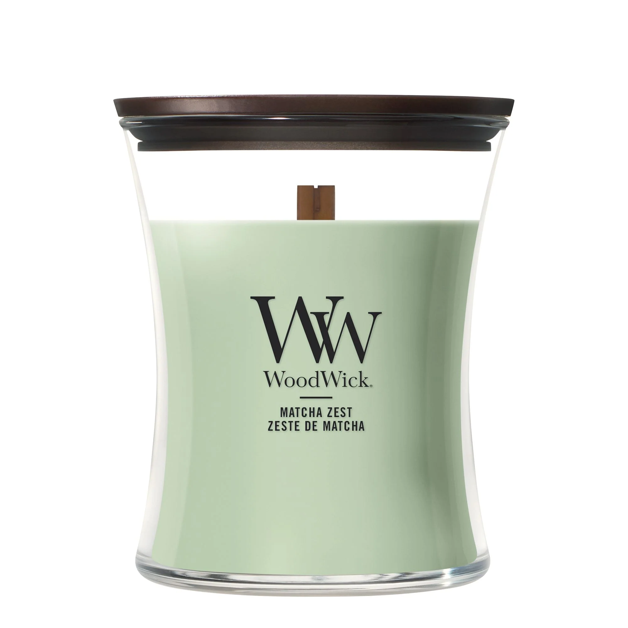 Matcha Zest Medium Hourglass by WoodWick