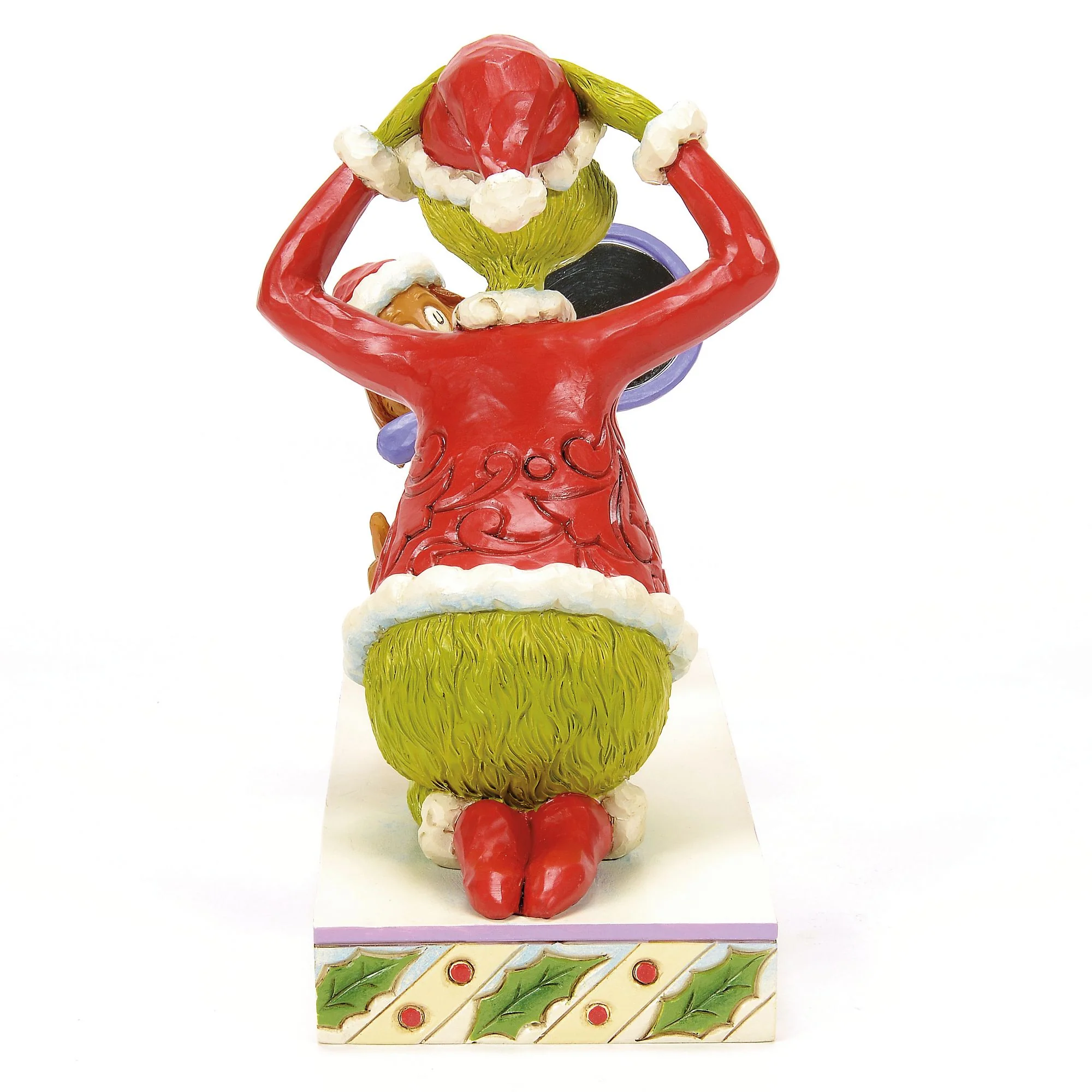 Max Holding a Mirror for the Grinch Figurine - Image 4