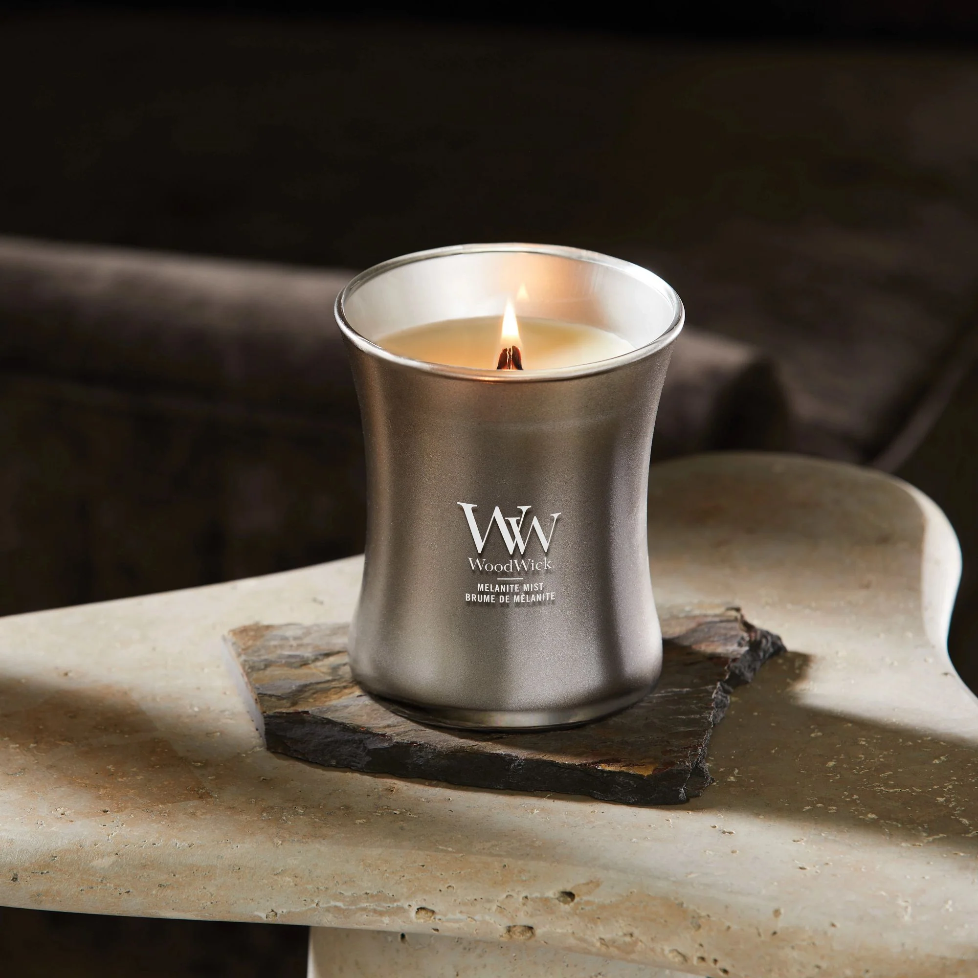 Melanite Mist Medium Hourglass by WoodWick - Image 2